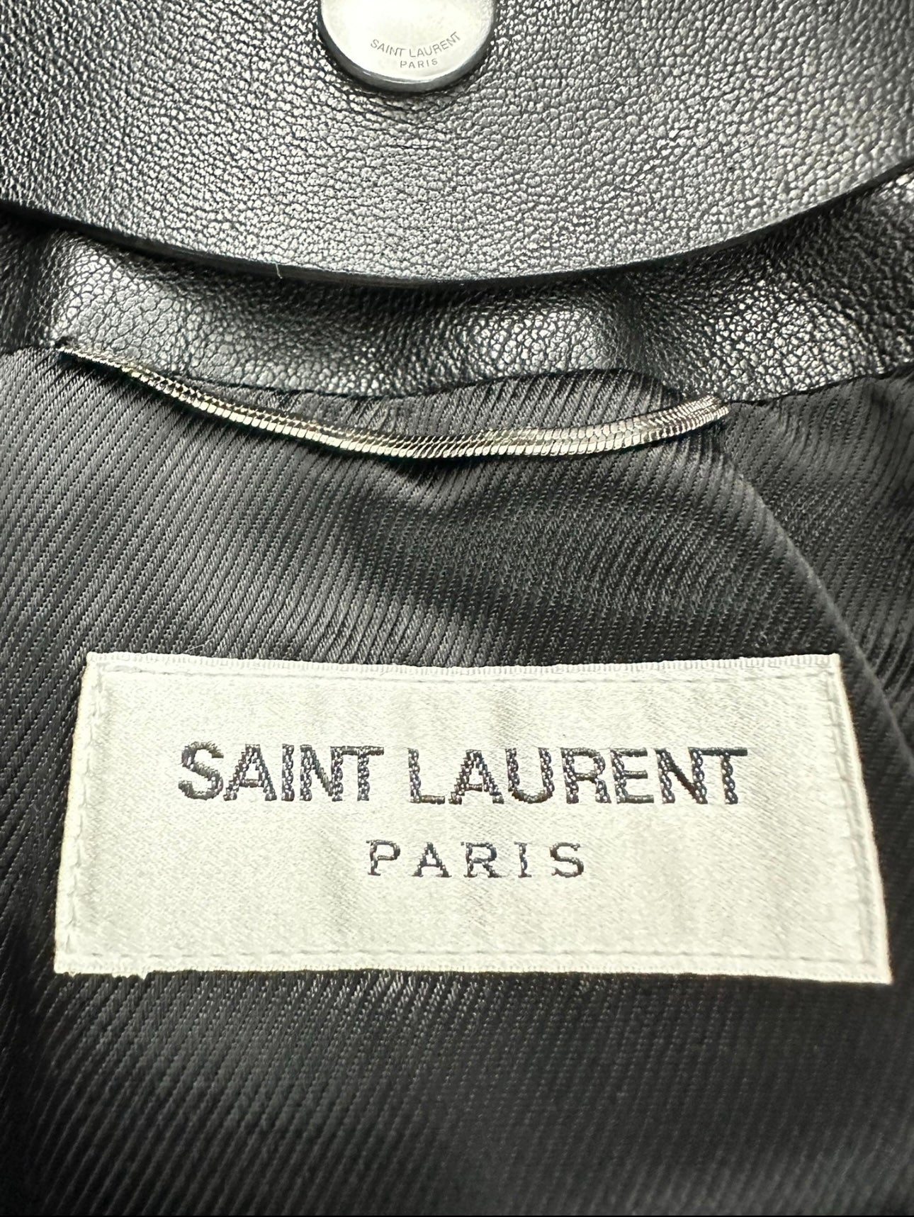 Saint Laurent Paris FW17 Fur Collar Leather Jacket