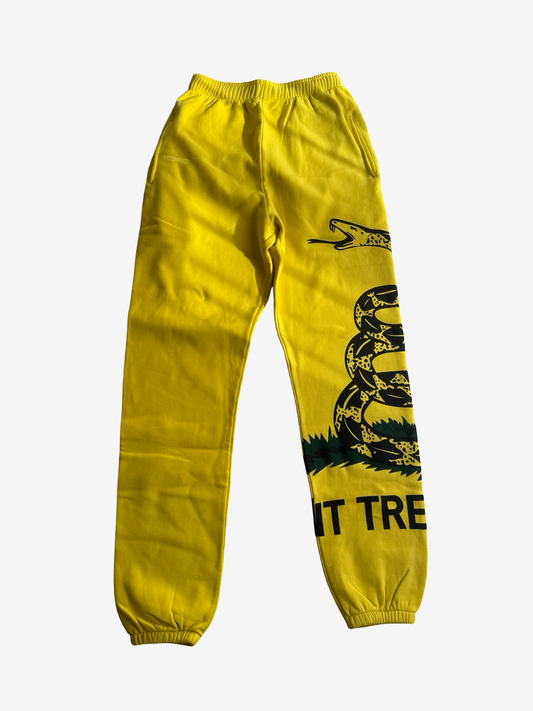 Vetements „Dont Tread on Me“ Yellow Sweatpants