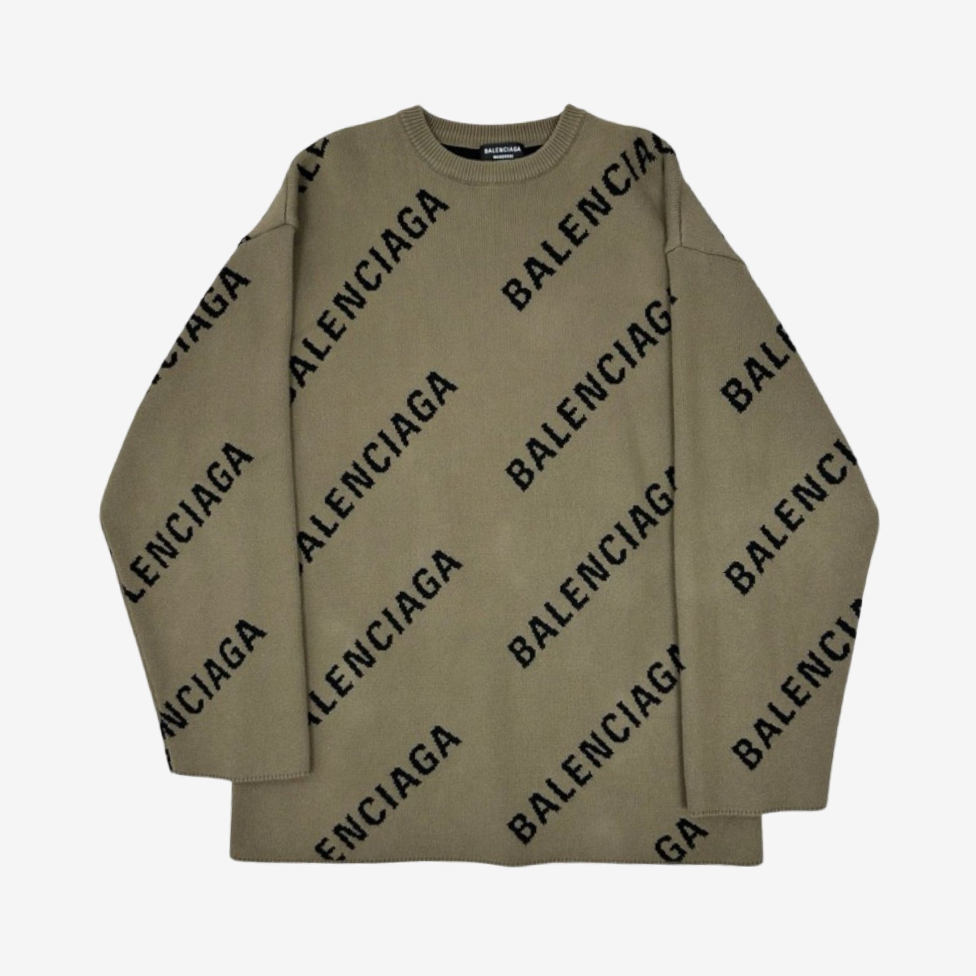 Balenciaga Allover Logo Knit 