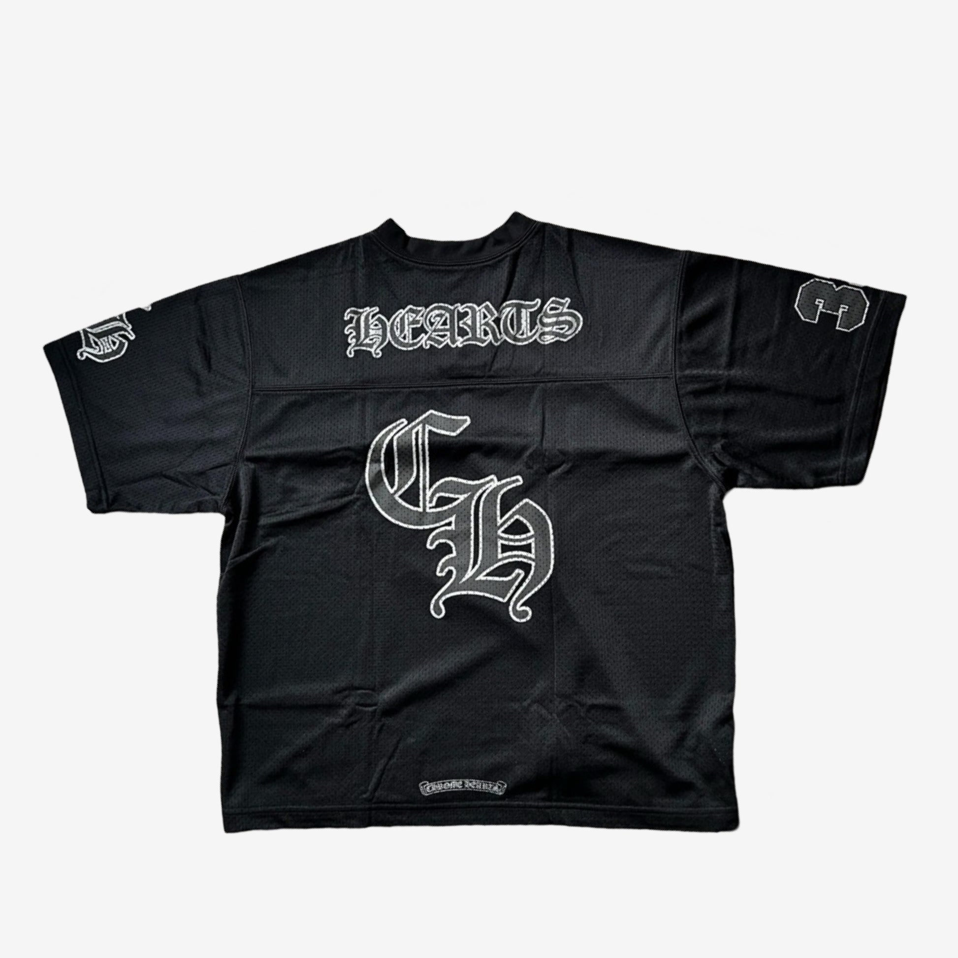 Chrome Hearts Black Mesh Shortsleeve Top