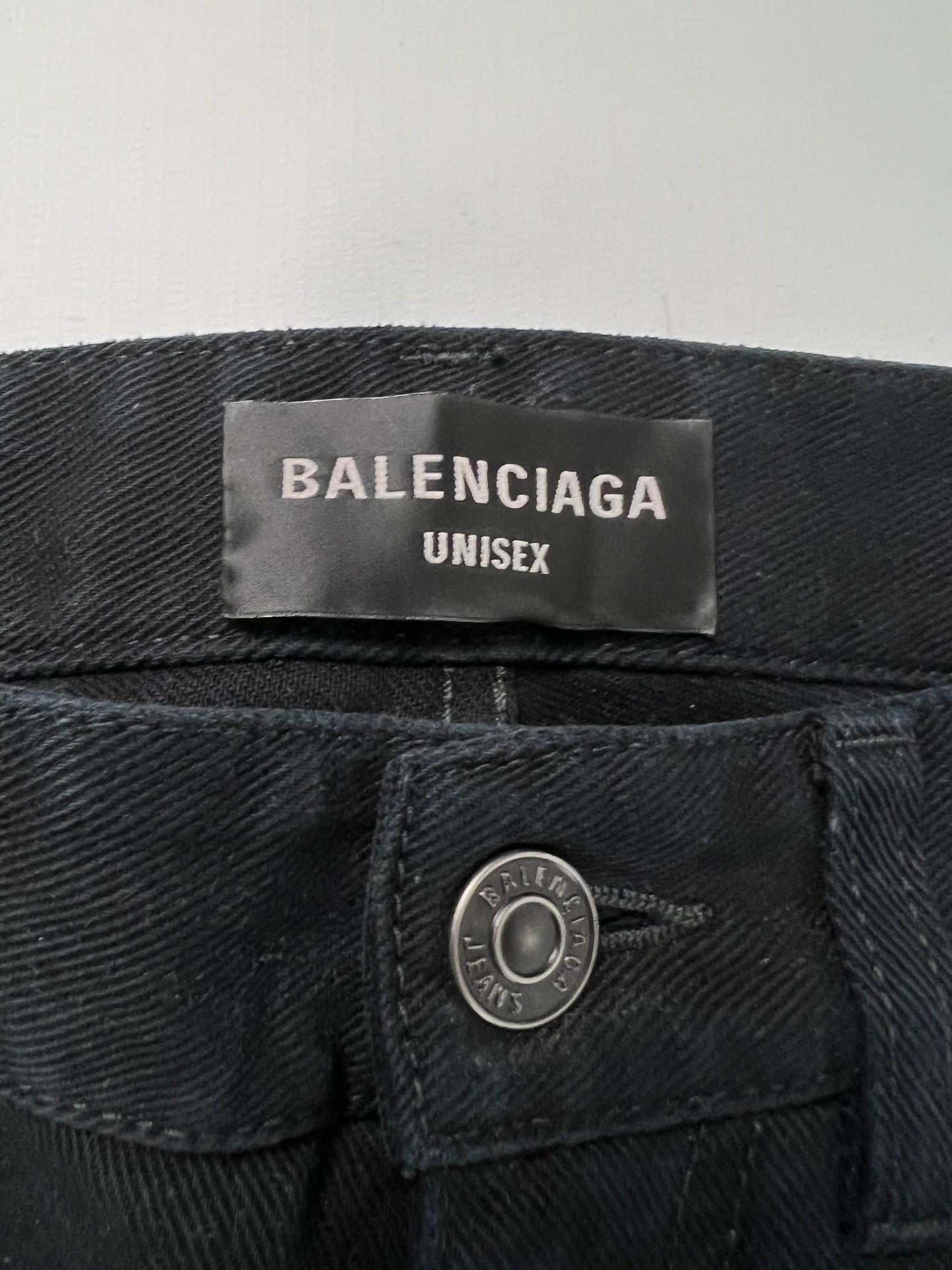 Balenciaga Lost Tape Black Flared Denim Sz.S