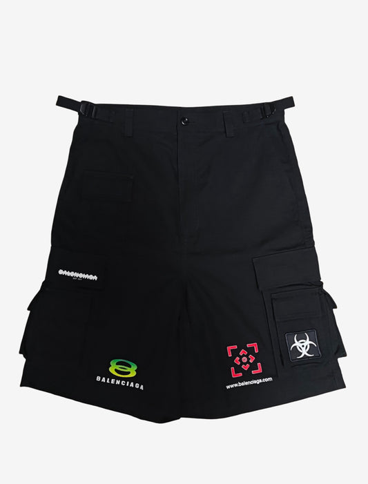 Balenciaga FW23 Oakley Logo Cargo Shorts 3B logo