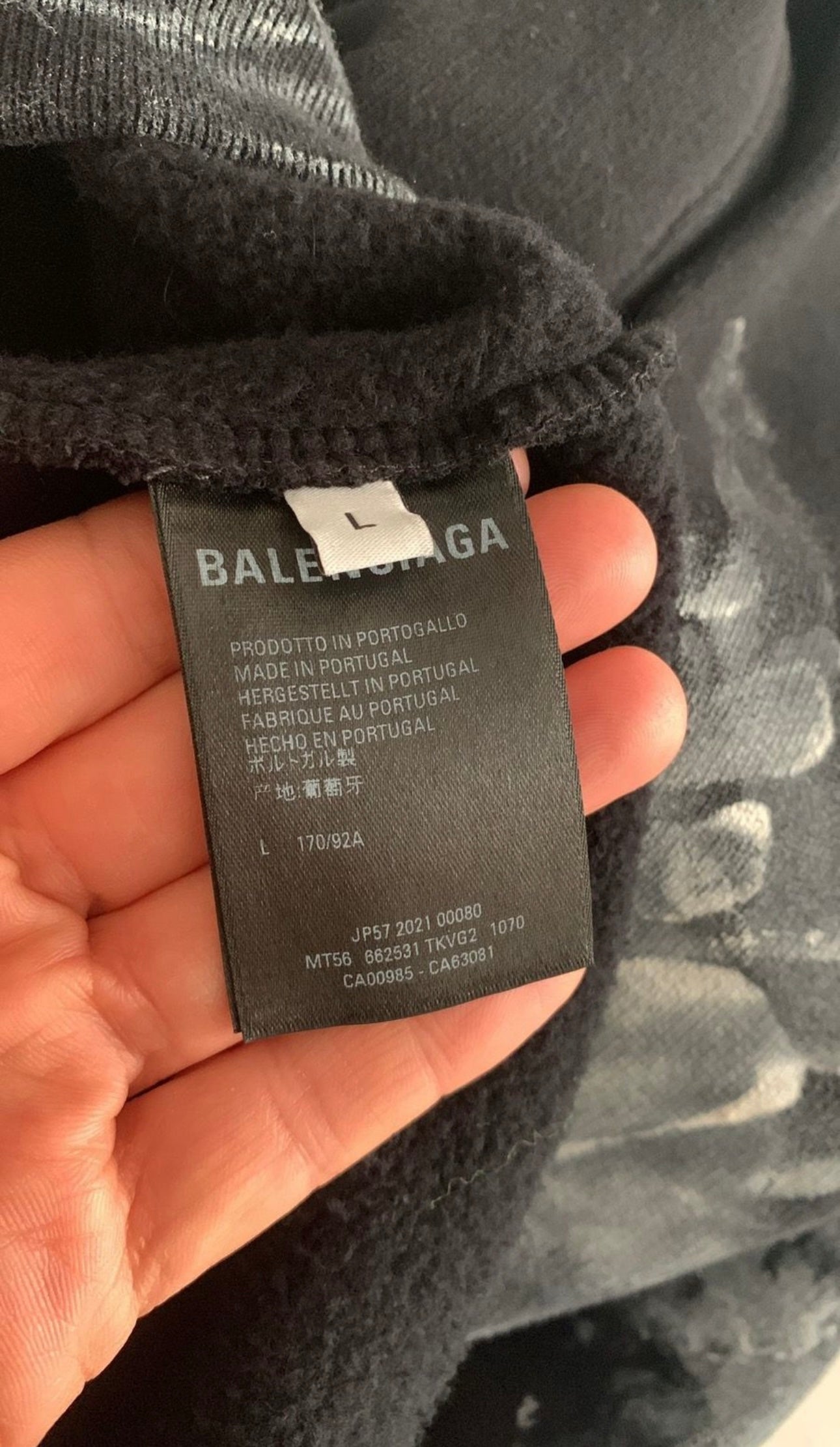 Balenciaga AW21 Afterworld Bleached Hoodie