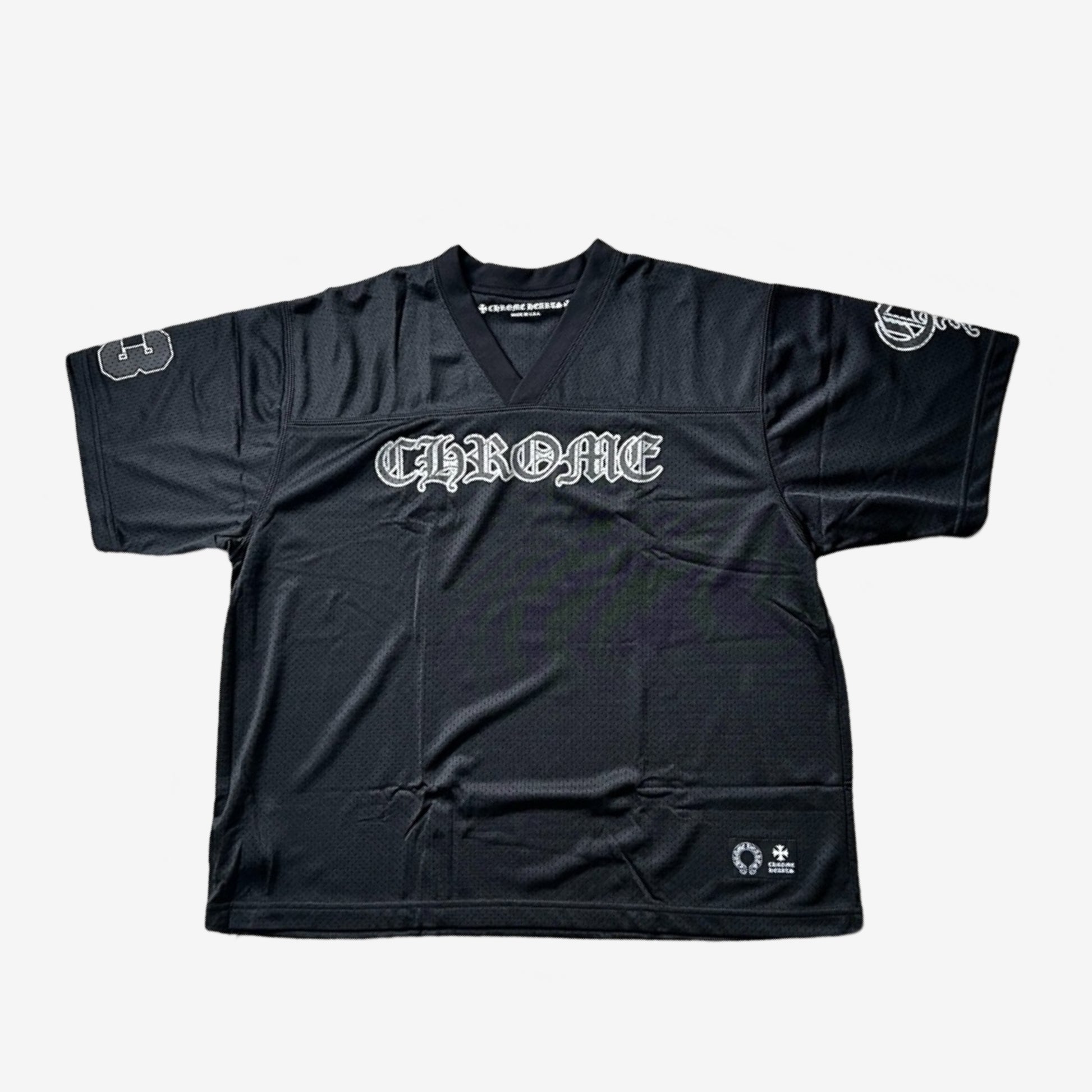 Chrome Hearts Black Mesh Shortsleeve Top