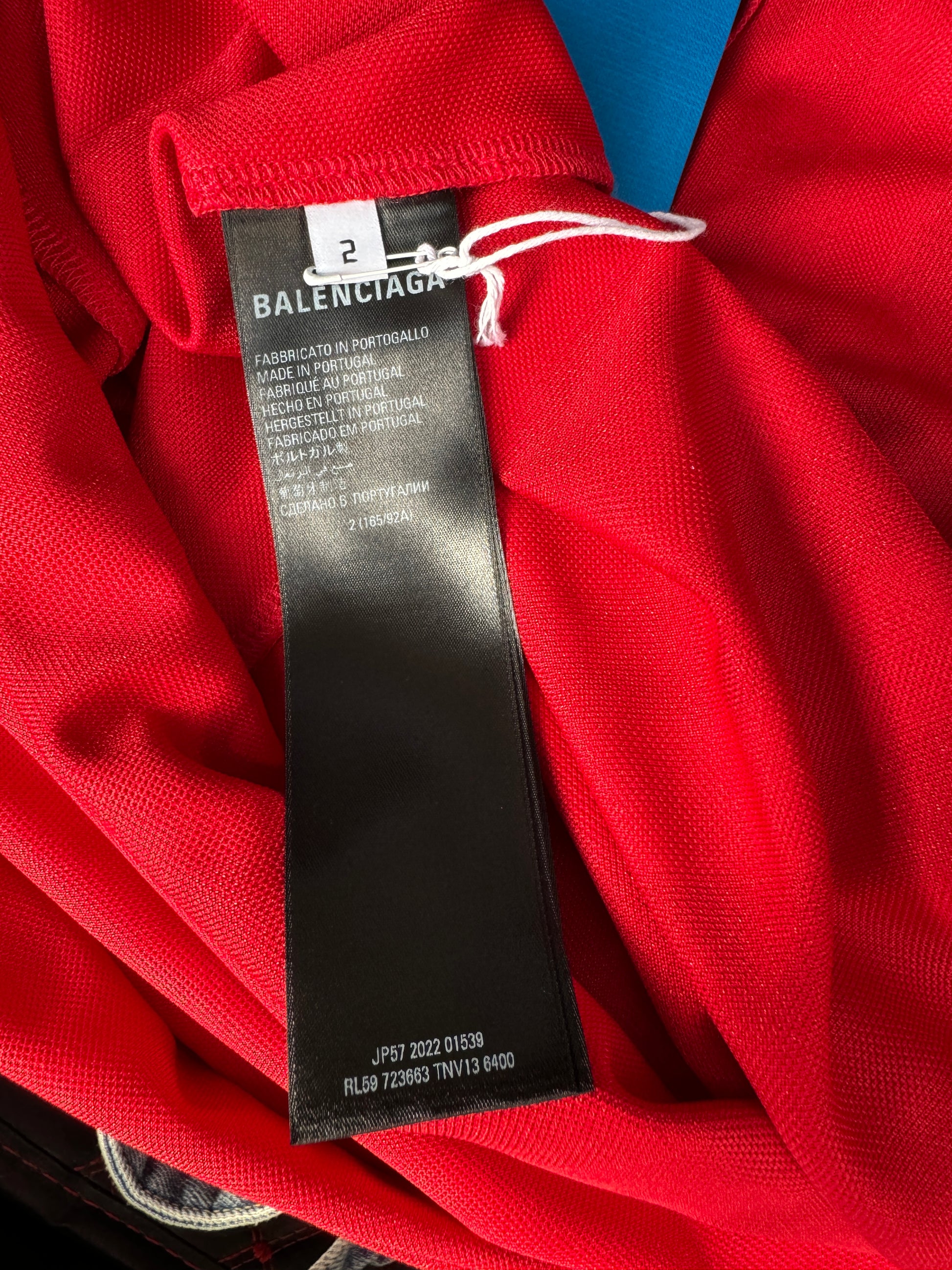 Balenciaga Adidas Red Soccer Jersey