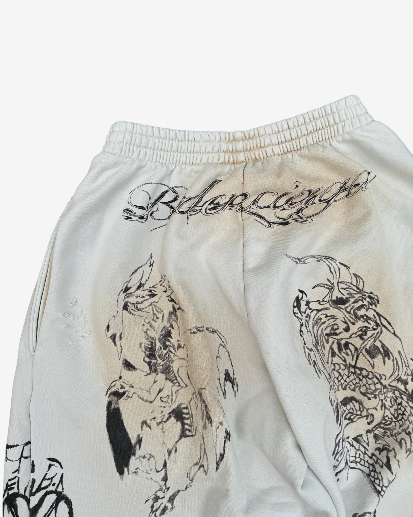 Balenciaga SS24 Tattoo Baggy Sweatpants