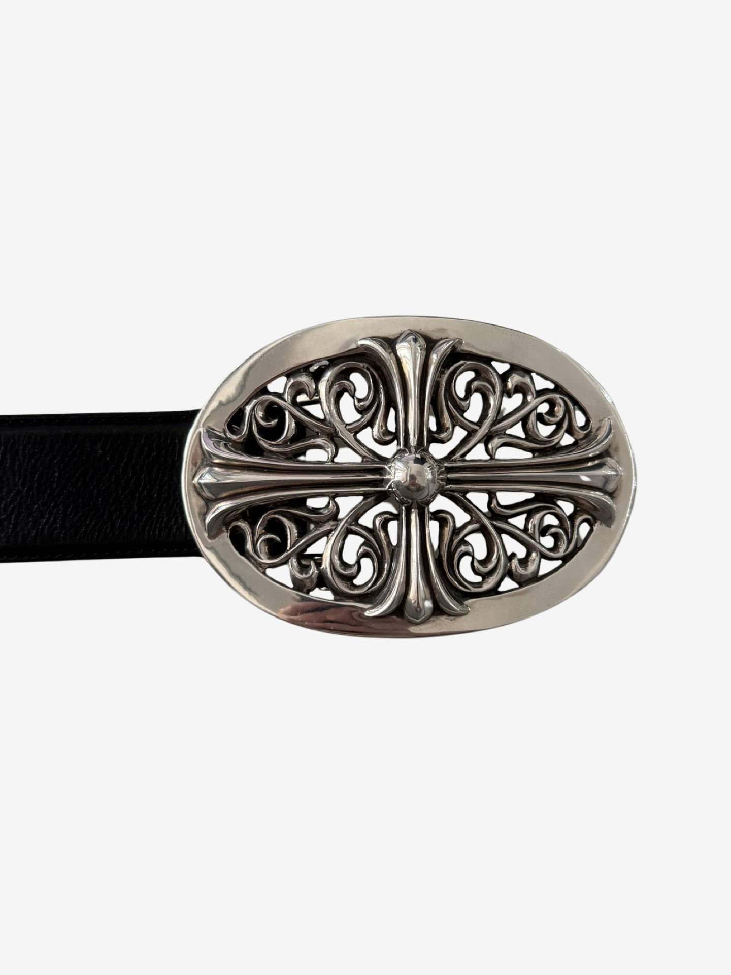 Chrome Hearts Huge Silver Oval Buckle