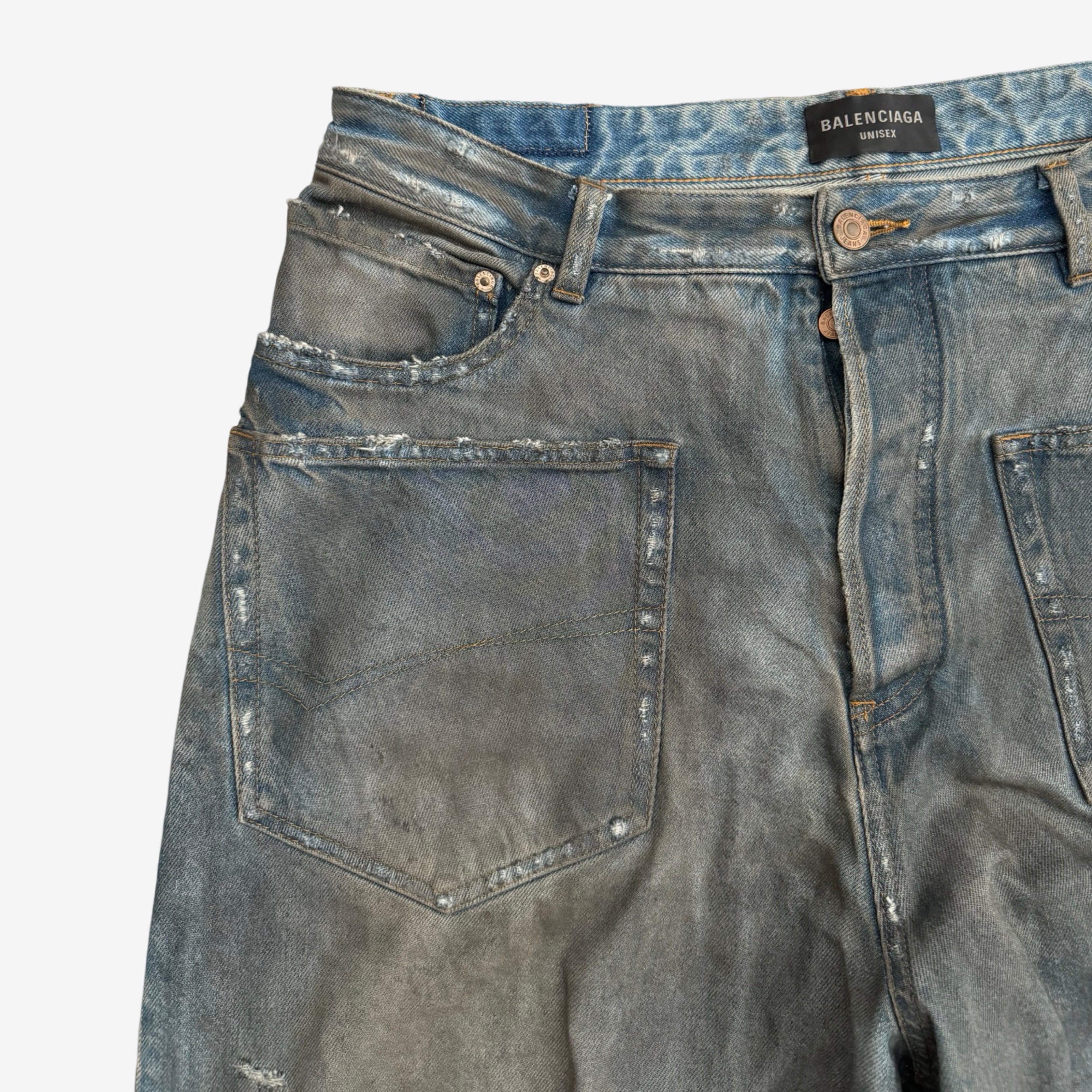 2024年のクリスマスの特別な衣装 Balenciaga Stained Oil Pocket Reversed Mudshow SS23 パンツ