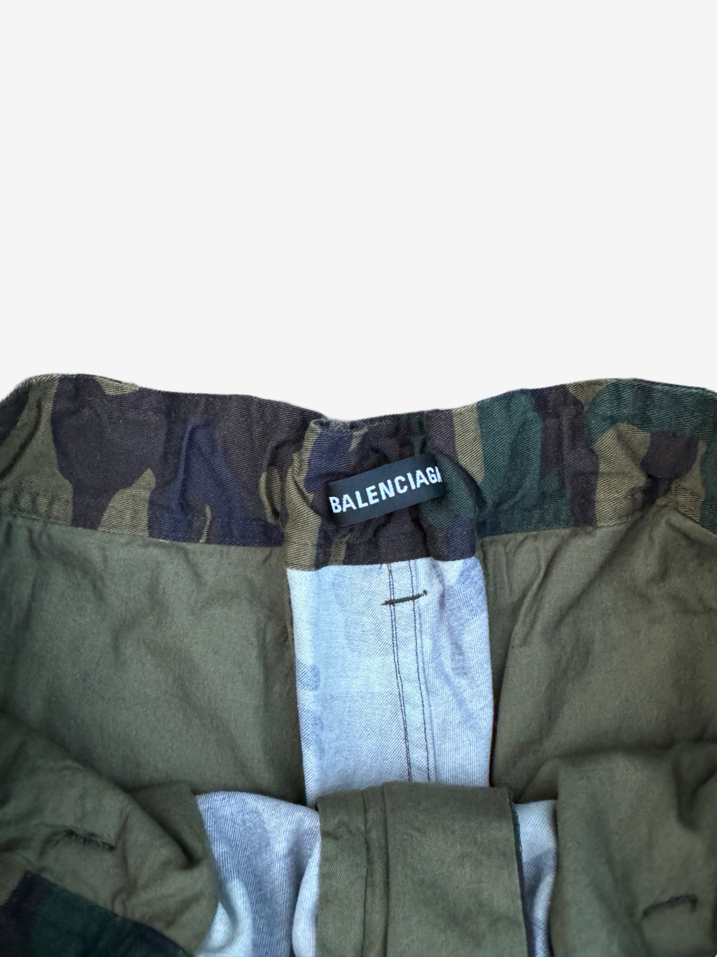 Balenciaga Camouflage Cargo Baggy Shorts