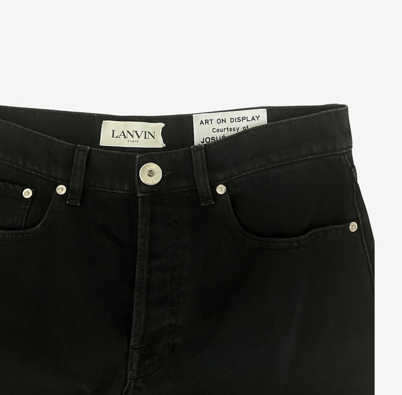 Lanvin x Gallery Dept. Leather Denim Jeans