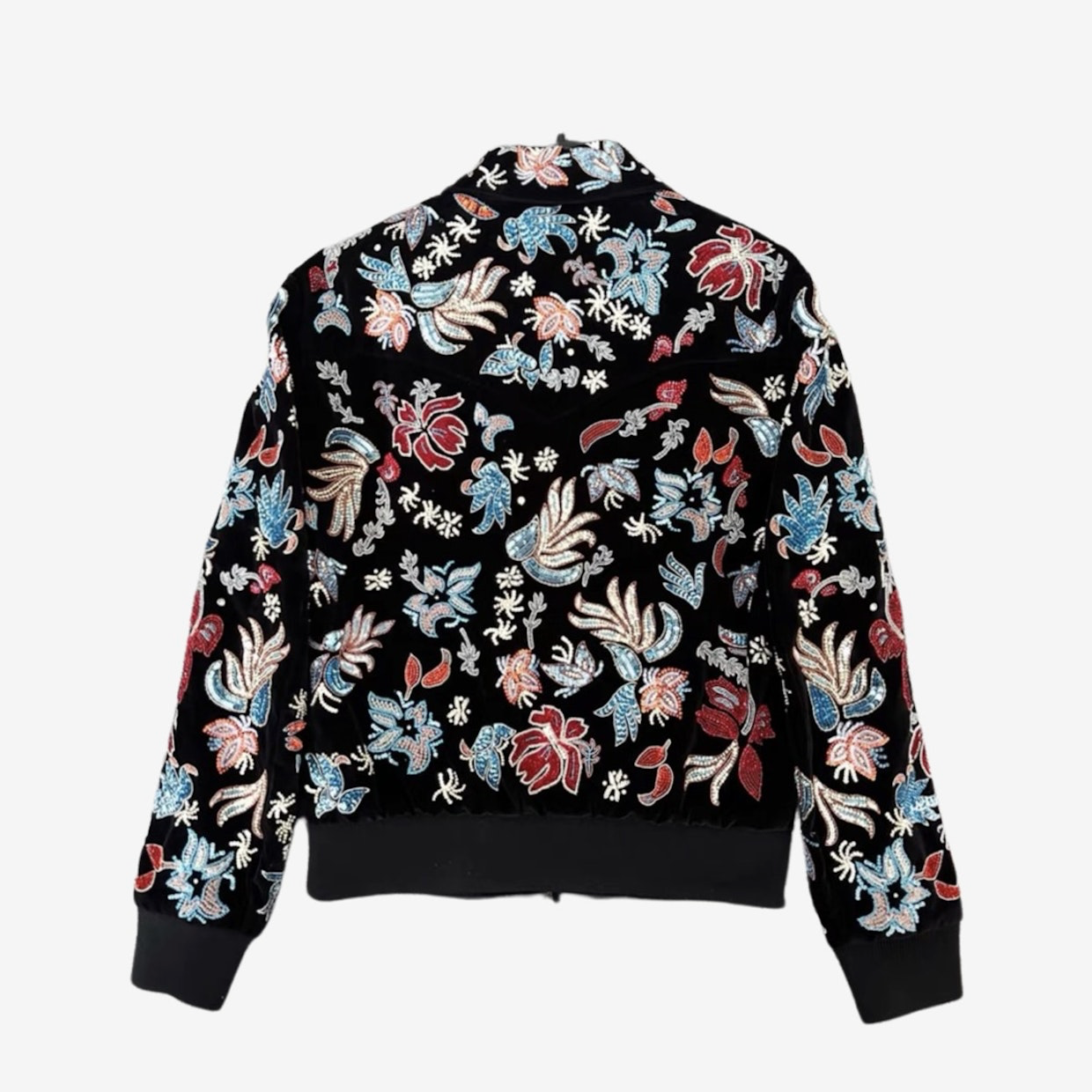 Saint Laurent Paris AW16 Stiched Floral Jacket