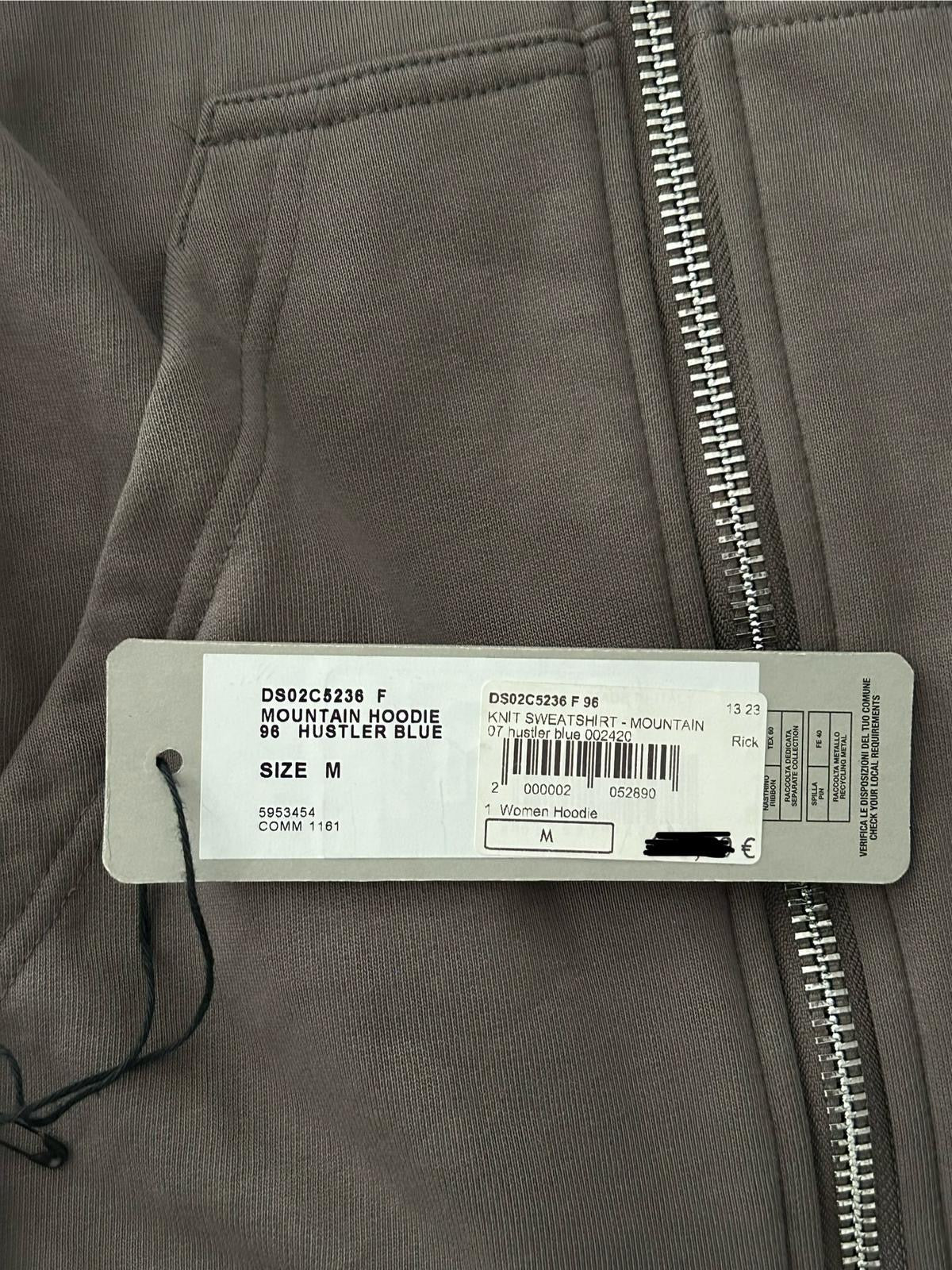 Rick Owens DRKSHDW Mountain Hoodie Hustler Blue