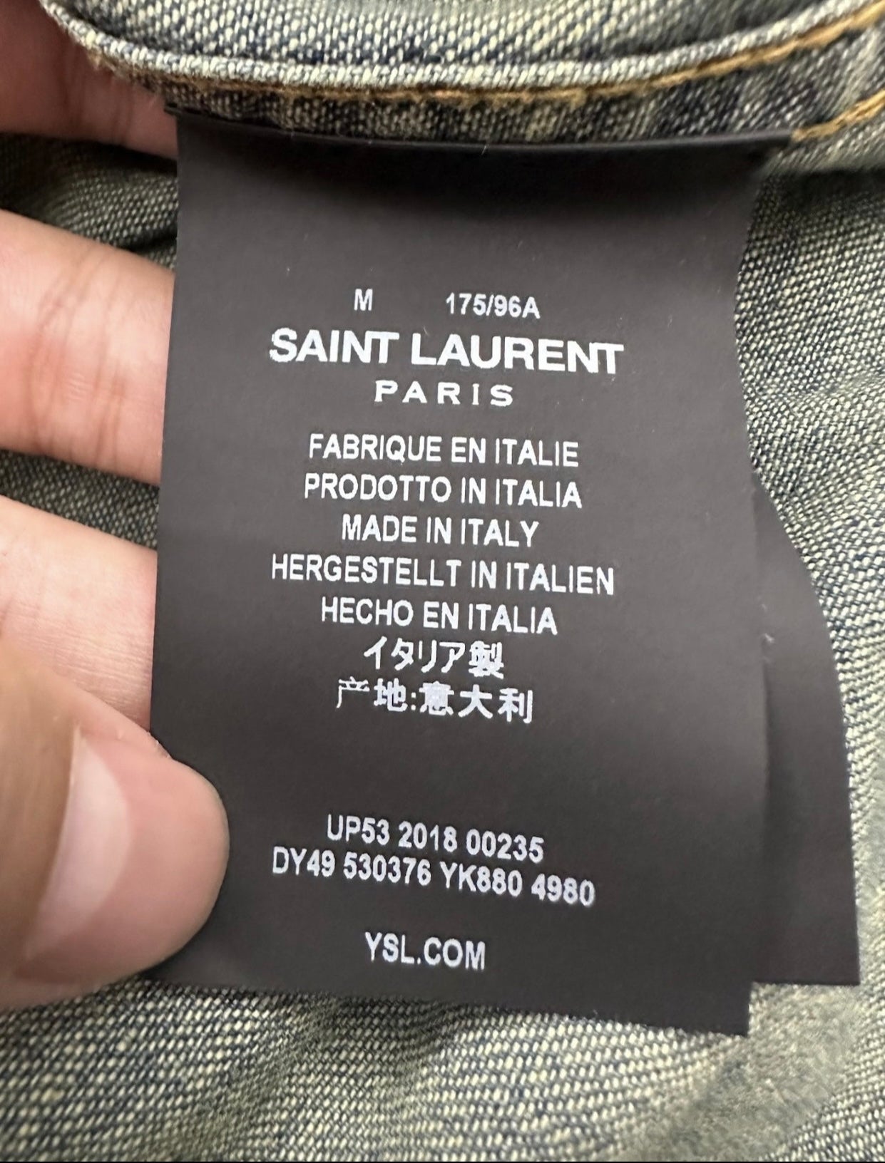 Saint Laurent Paris Denim Shirt