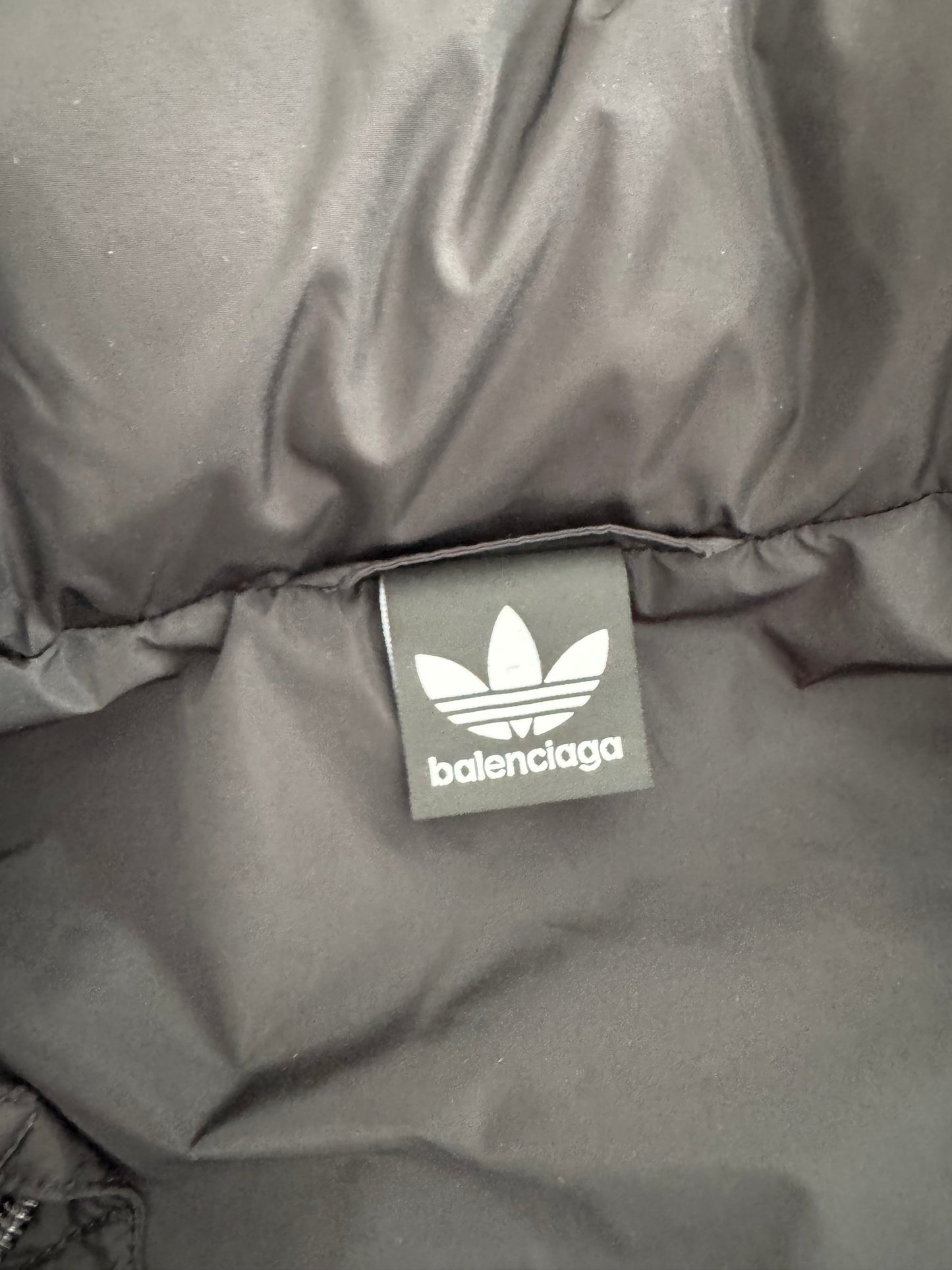 Balenciaga Adidas Puffer Jacket necktag