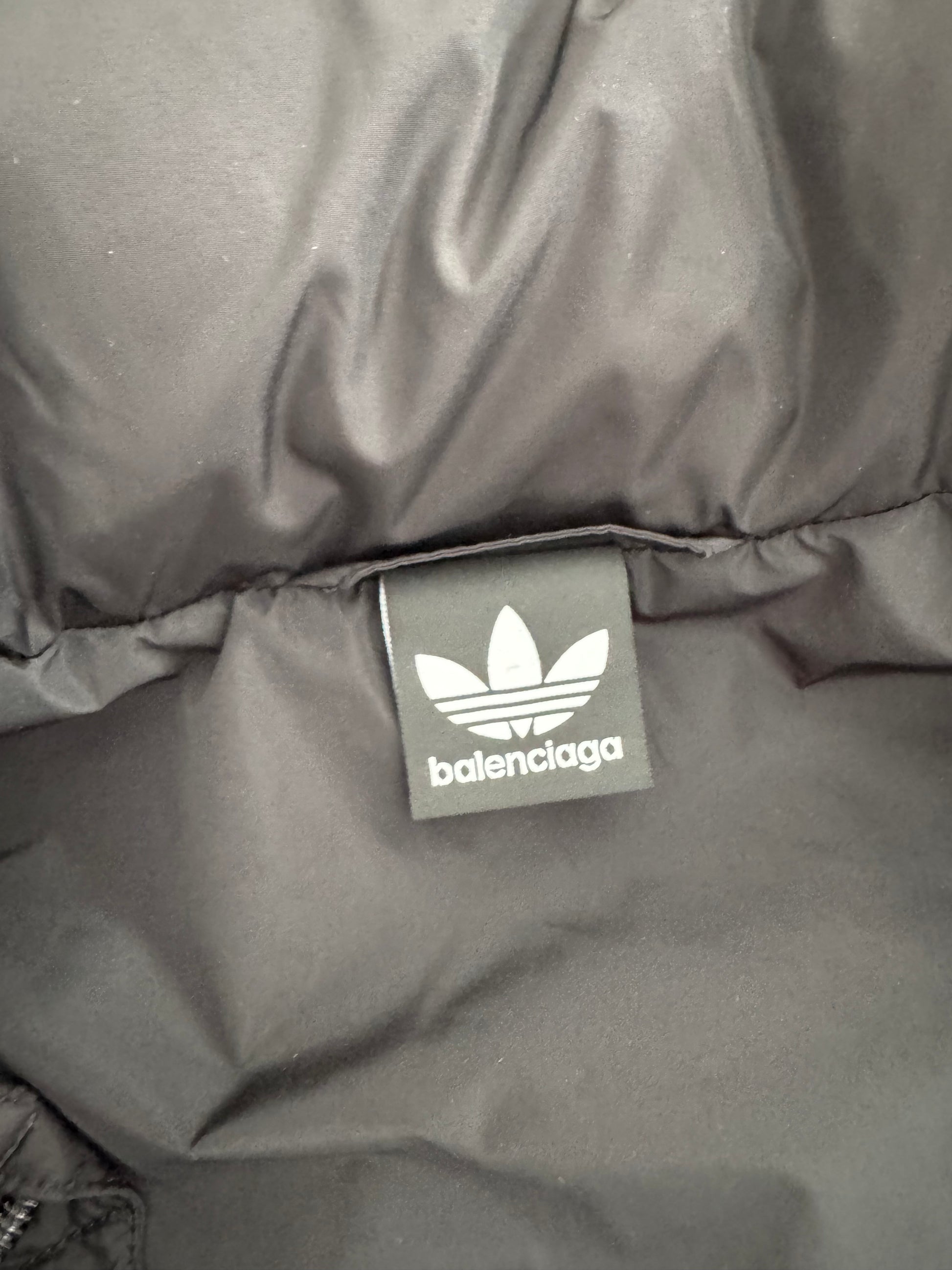 Balenciaga Adidas Puffer Jacket necktag