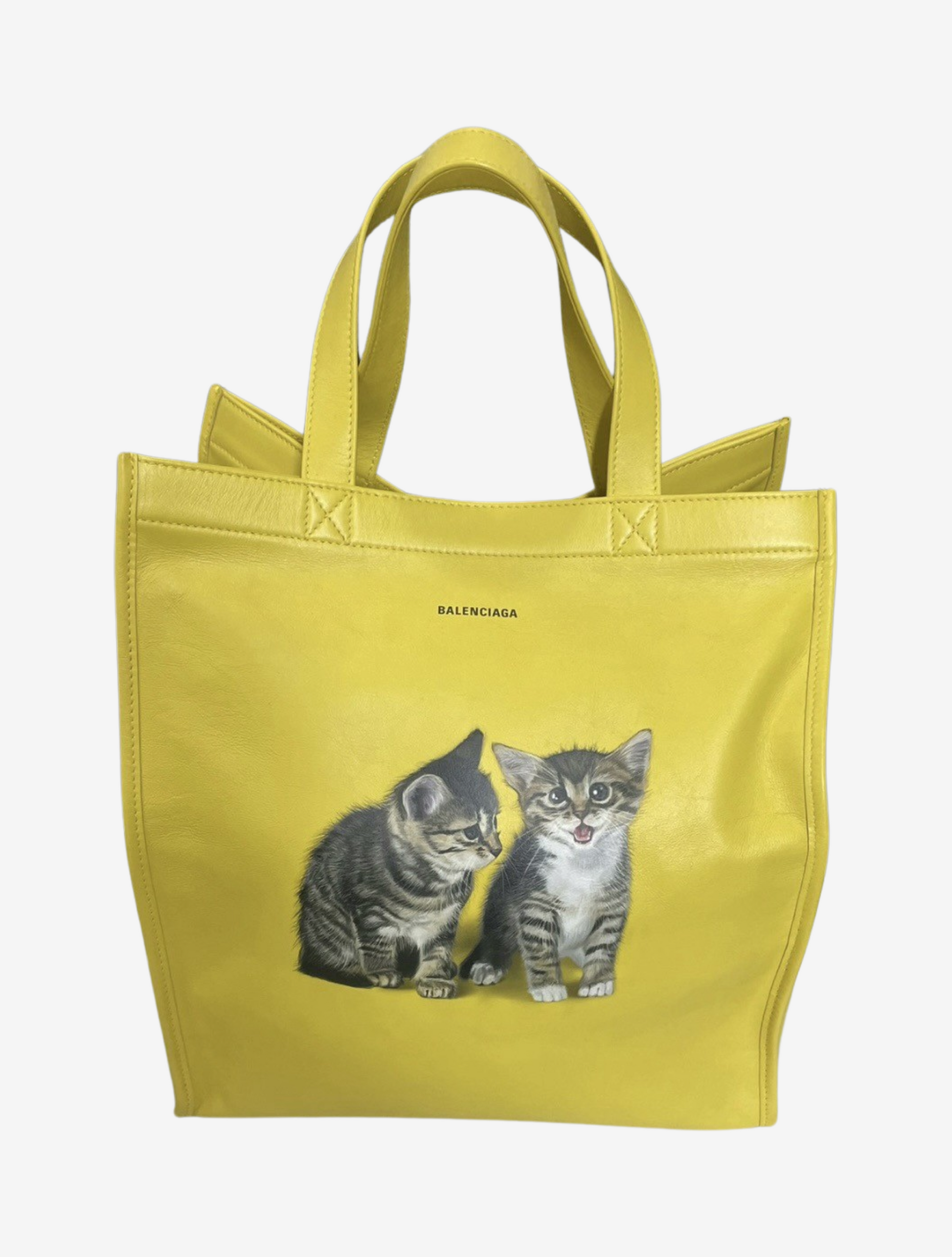 Balenciaga FW18 Leather Cat Tote