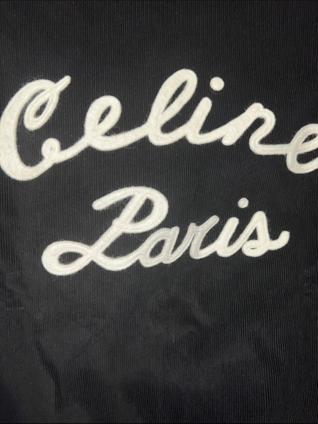 Celine Paris Logo Cord Bomber