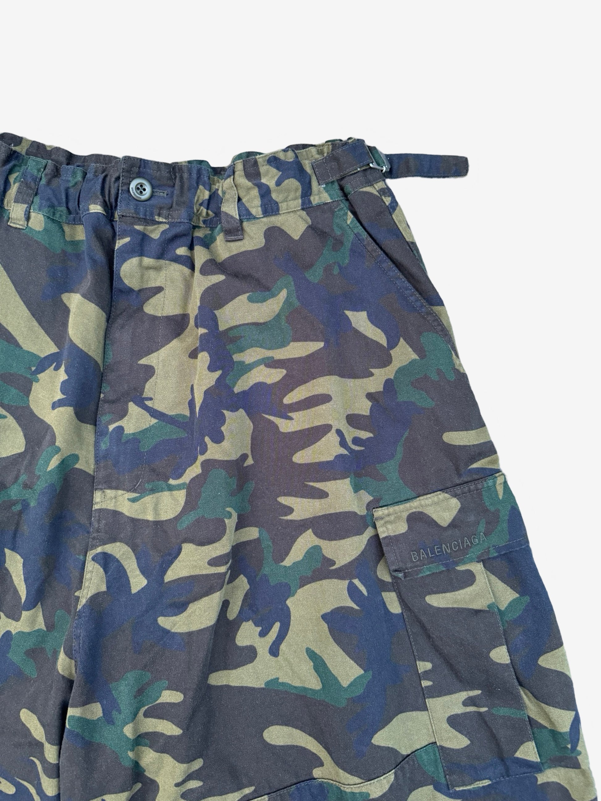 Balenciaga Camouflage Cargo Baggy Shorts