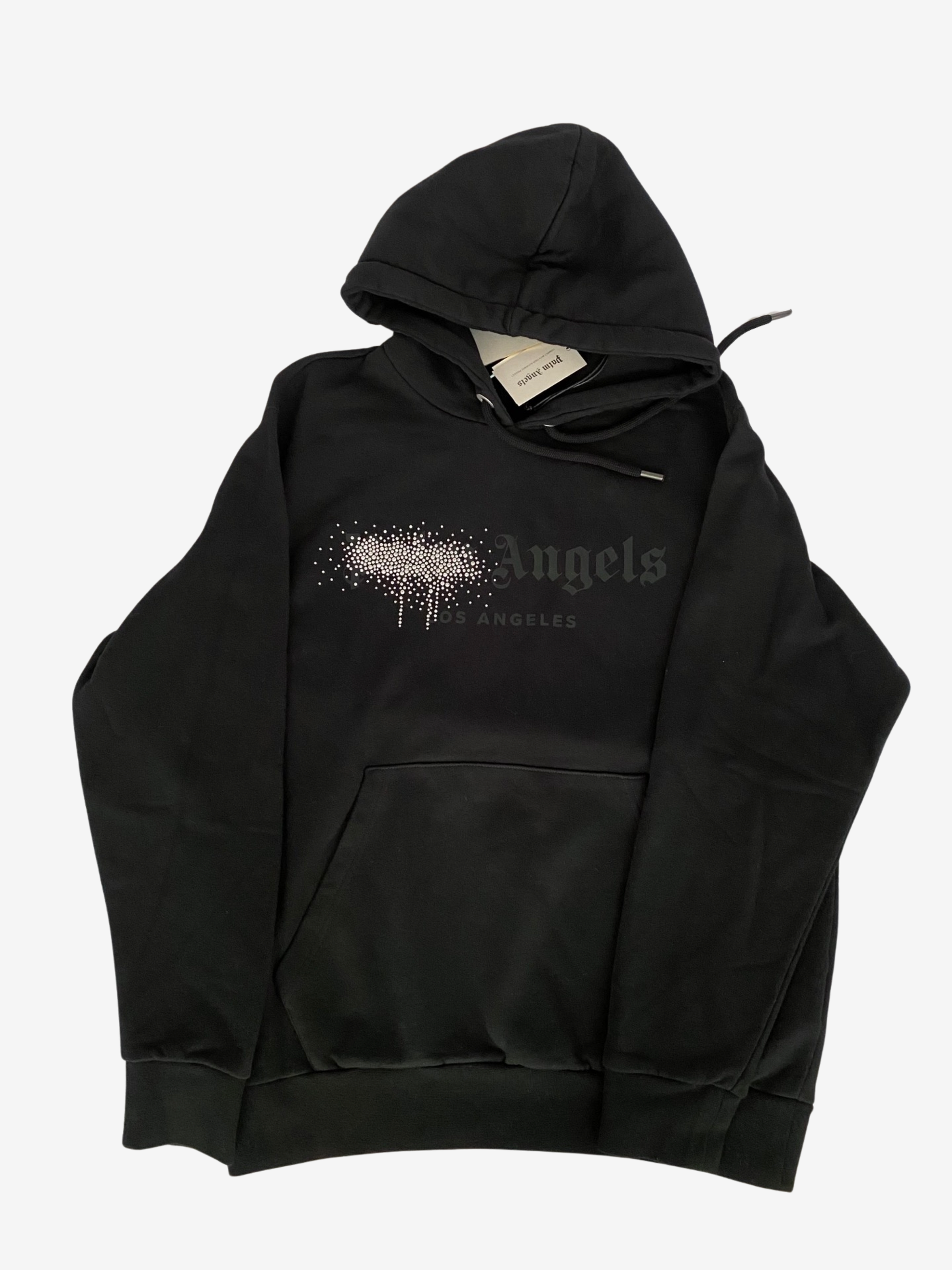 Palm angels  crystal logo hoodie