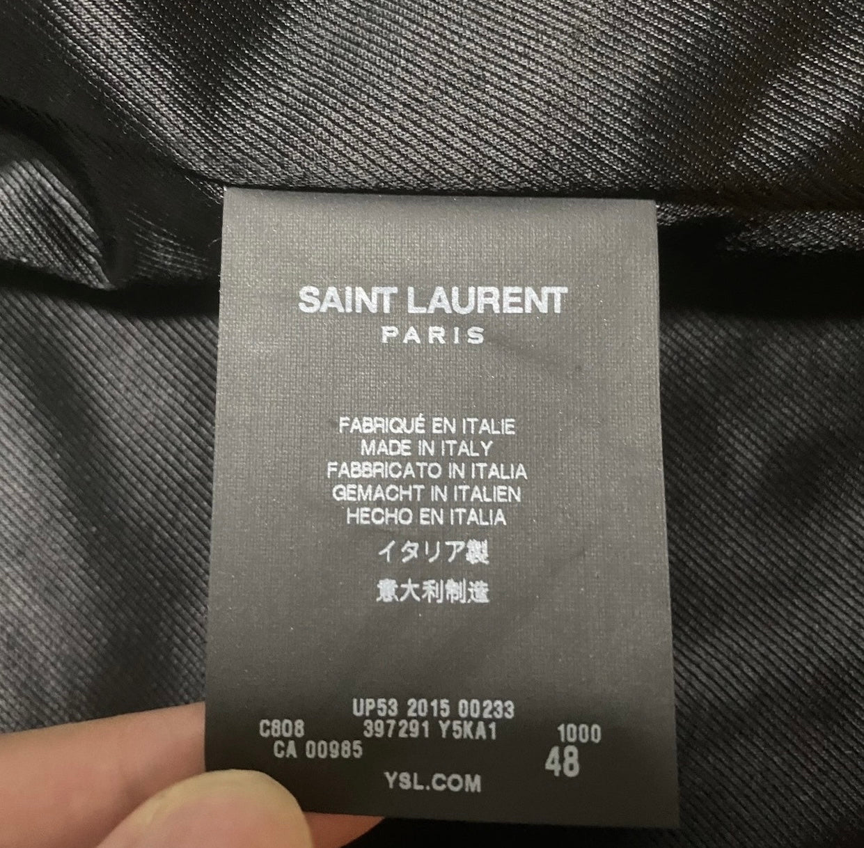 Saint Laurent Paris AW15 LO1 Leather
Jacket