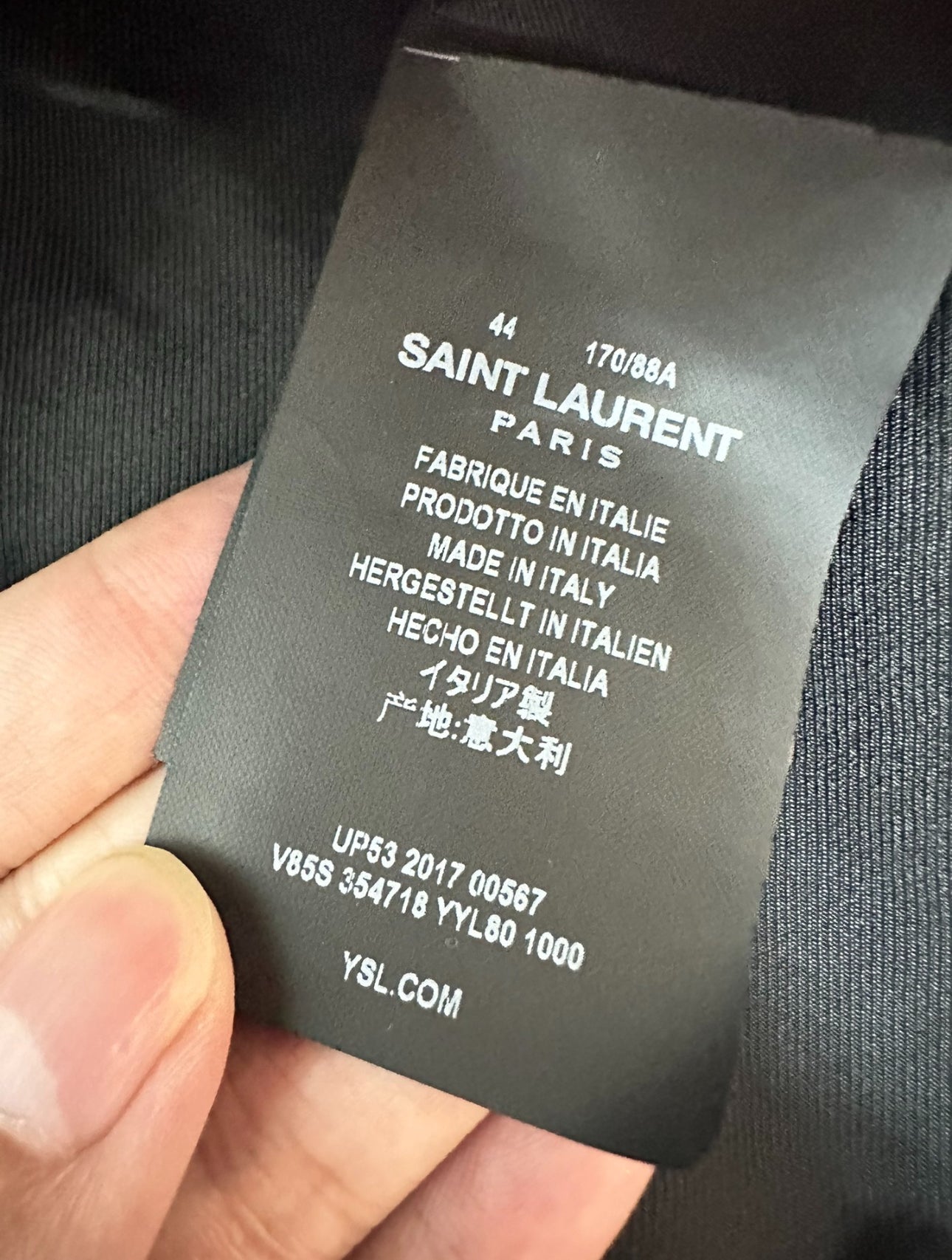 Saint Laurent Paris AW17 Teddy Jacket