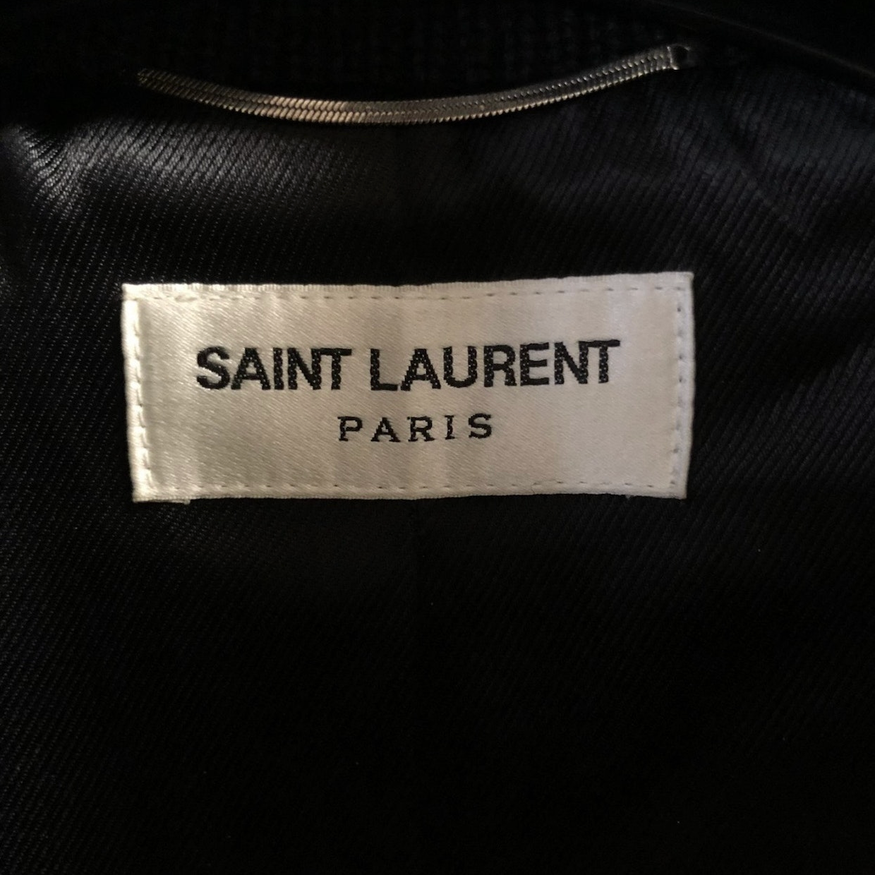 Saint Laurent Paris Logo Teddy Black