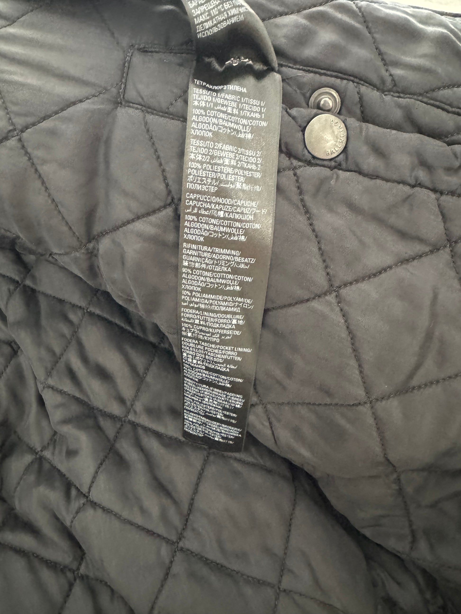 Balenciaga Black Destroyed Unity Bomber