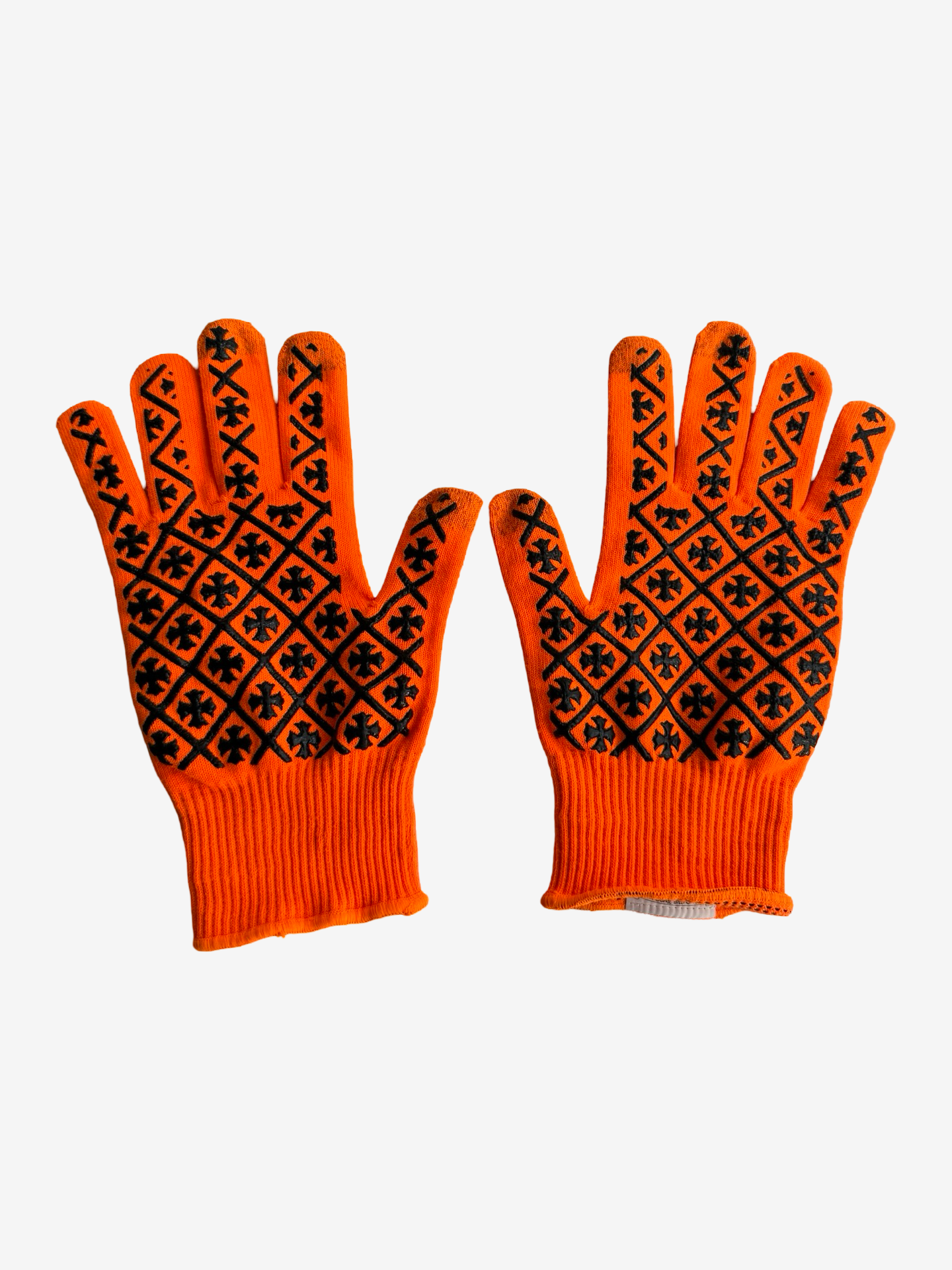 Chrome Hearts Orange Workwear Gloves Sz.M