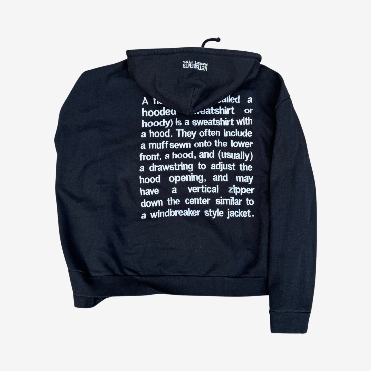 Vetements AW16 Definition Hoodie OG