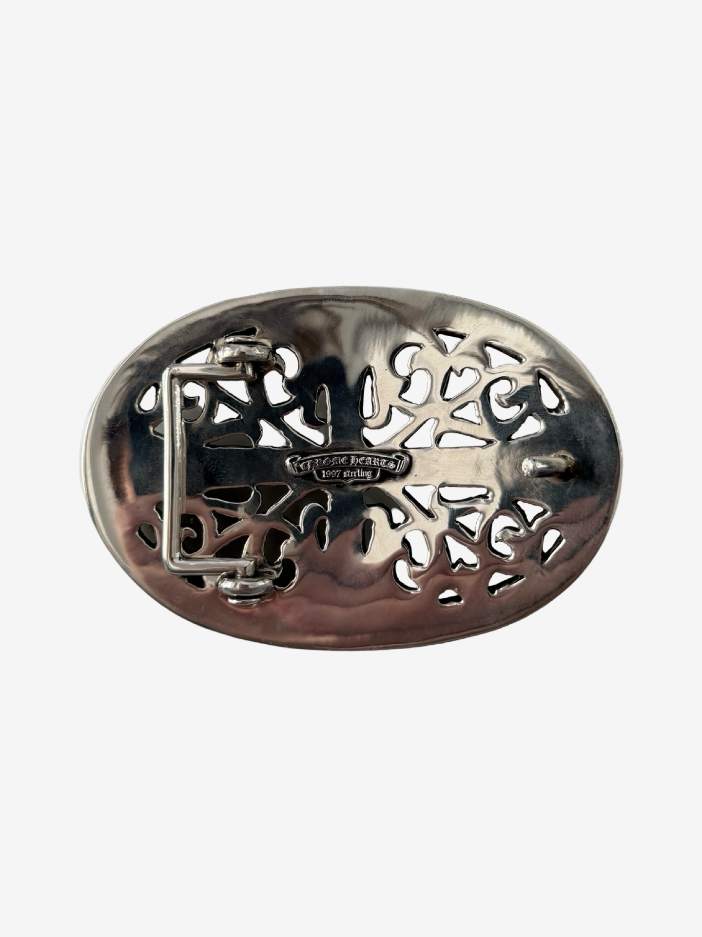 Chrome Hearts Huge Silver Oval Buckle