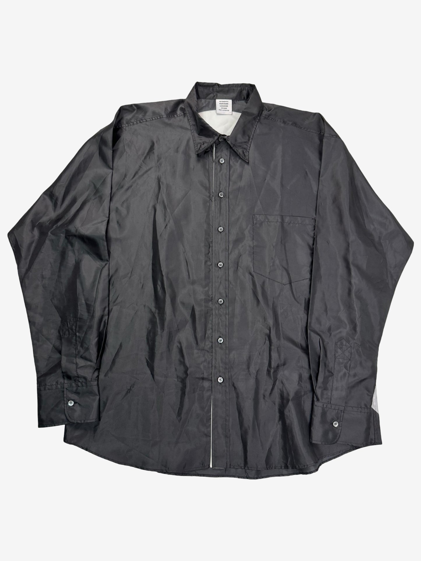 Vetements Skull Satin Shirt