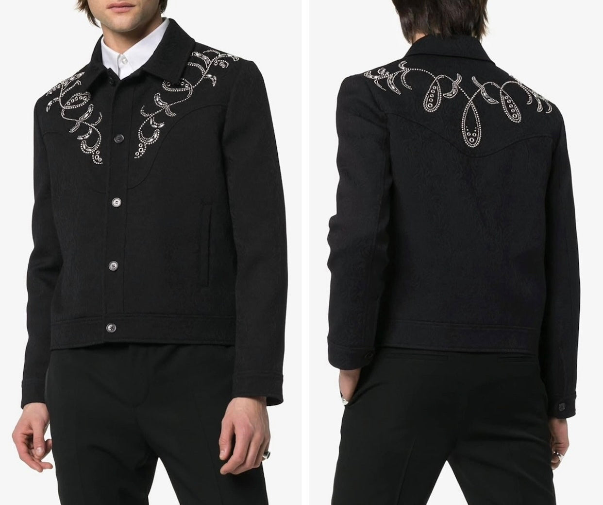 Saint Laurent Paris SS19 Western
Embroidery Jacket