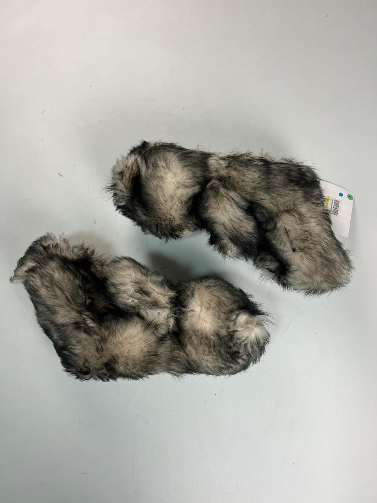 Vetements Grey Fur Bear Shoes