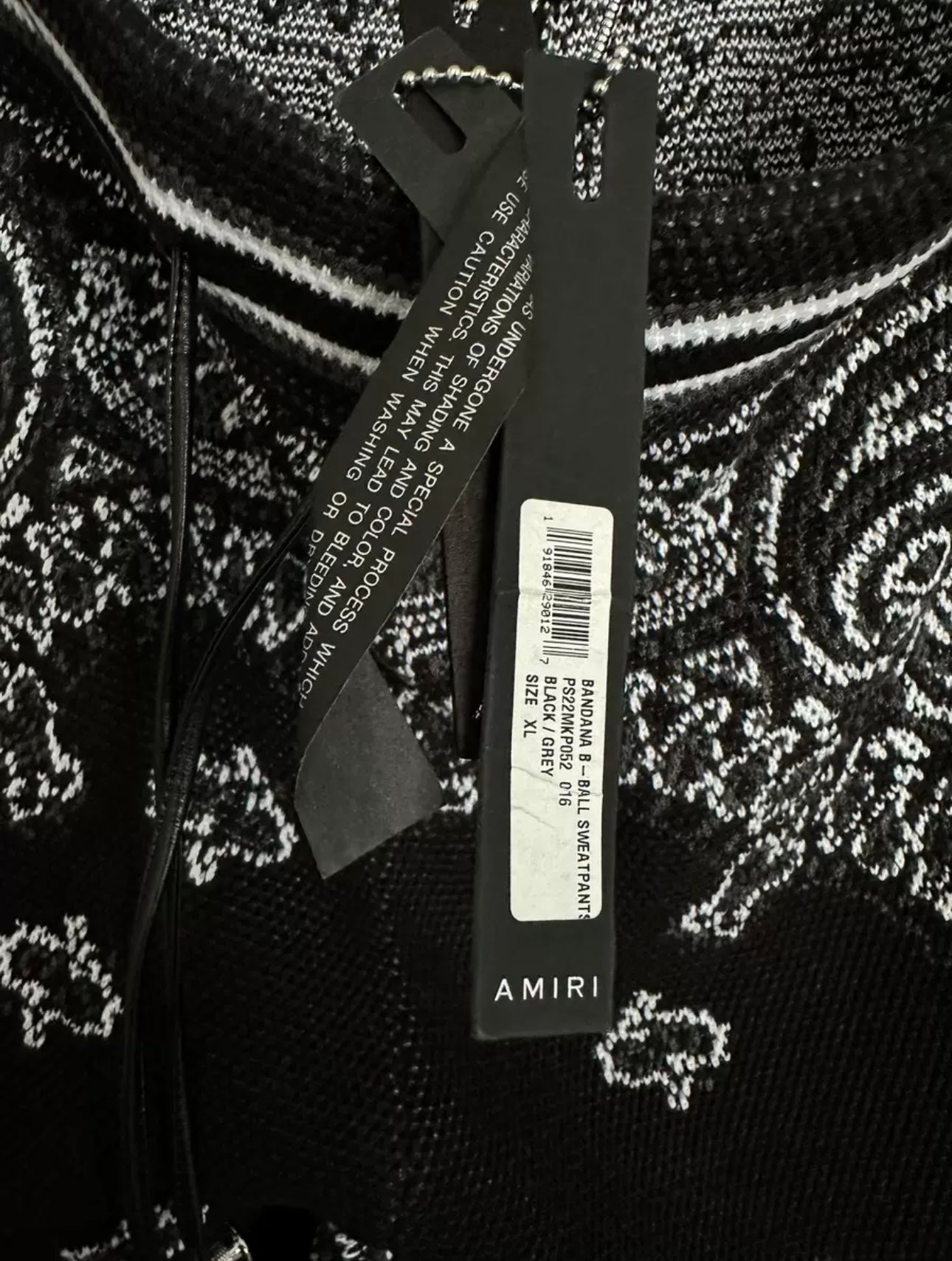 Amiri B-ball Cashmere Black Jogger