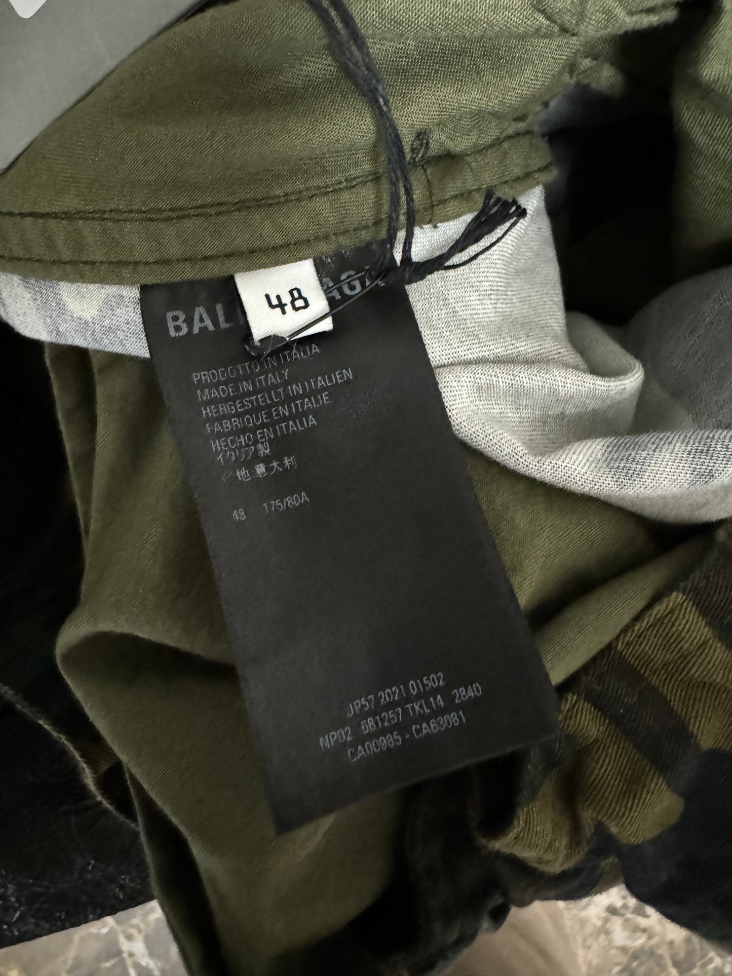 Balenciaga Camouflage Cargo Baggy Shorts