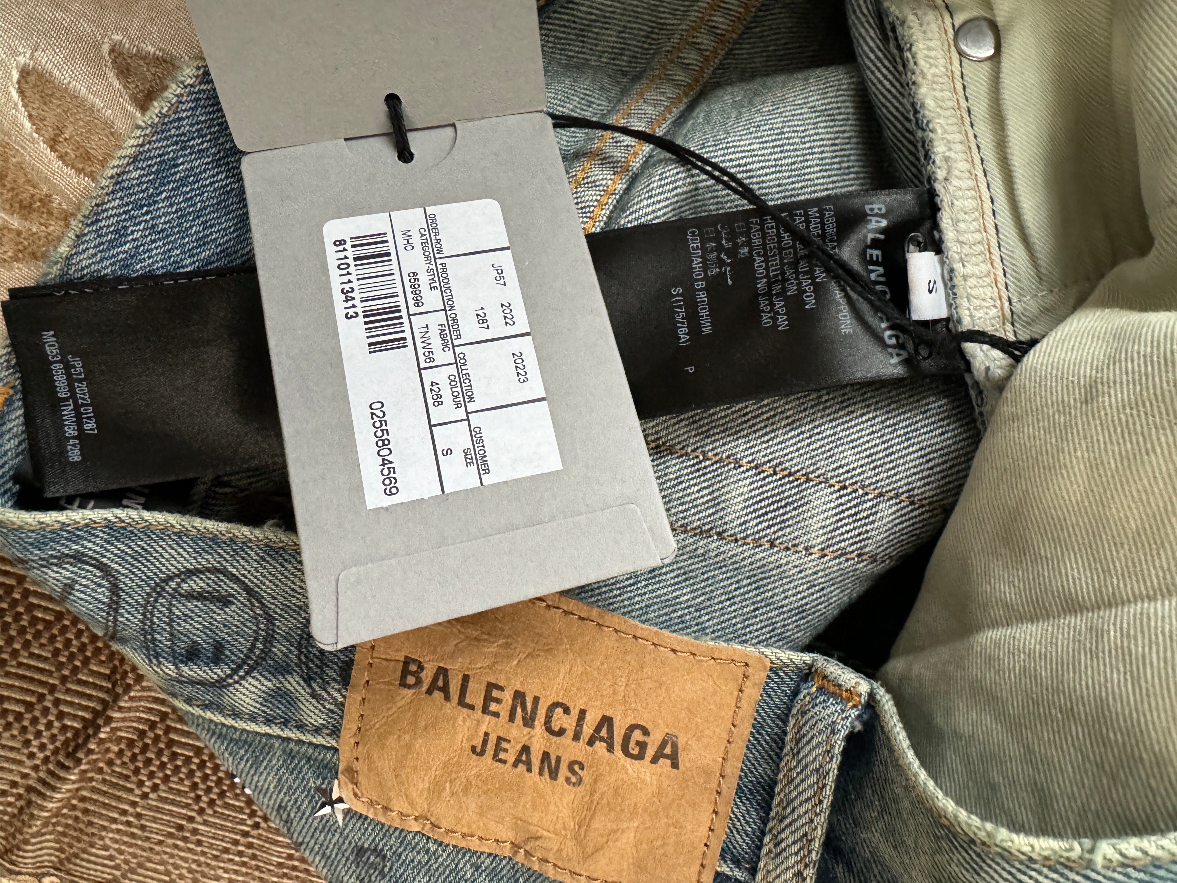 Balenciaga FW22 Destroyed Rhinestone Denim – FyouGrails Balenciaga FW22 Destroyed Rhinestone Denim – FyouGrails
