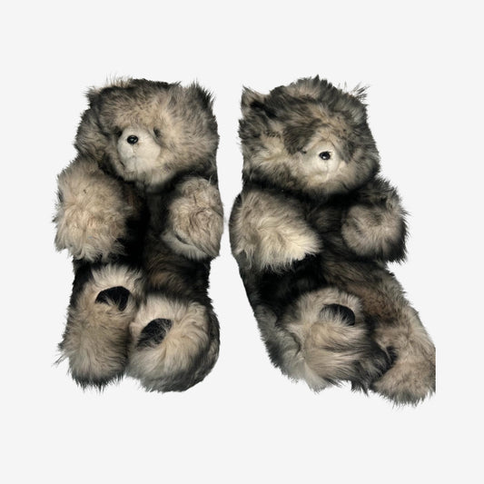 Vetements Grey Fur Bear Shoes