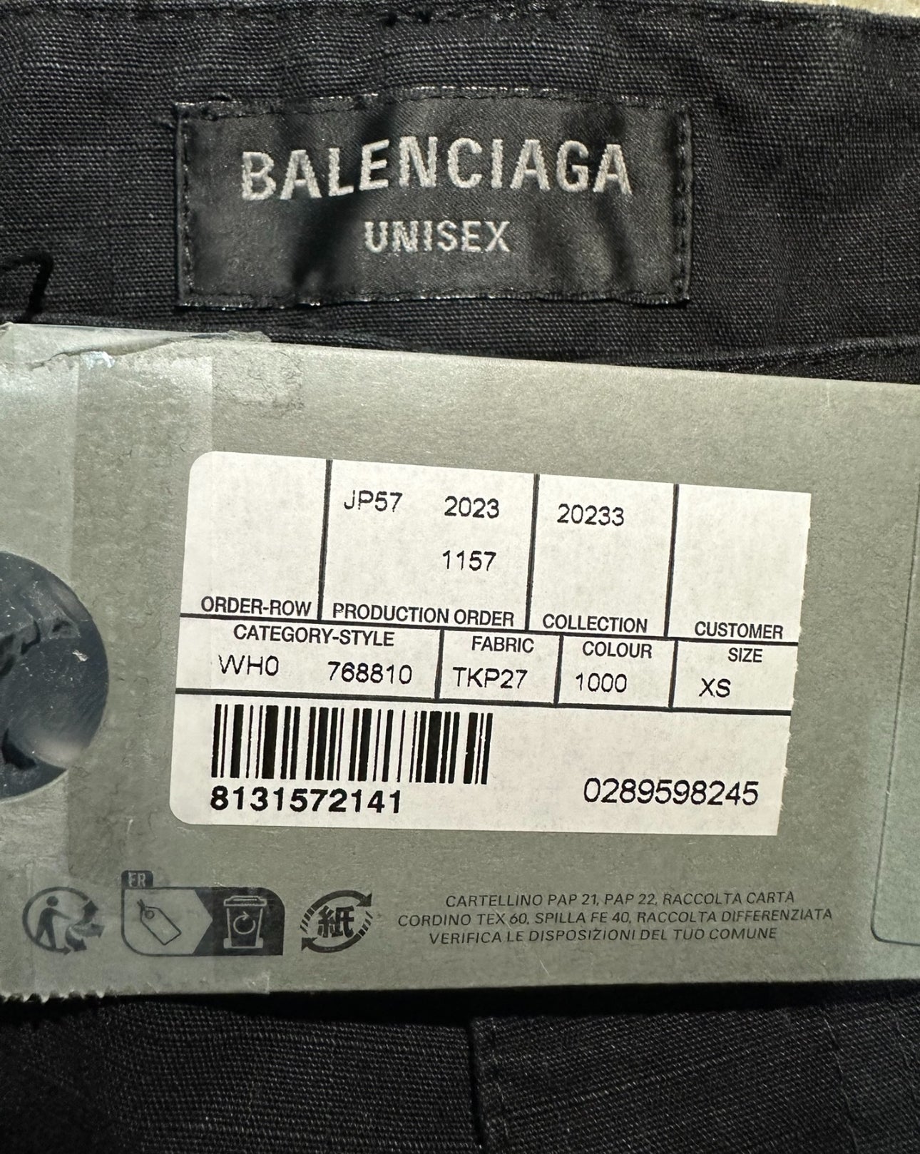 Balenciaga Cargo Flared Pants