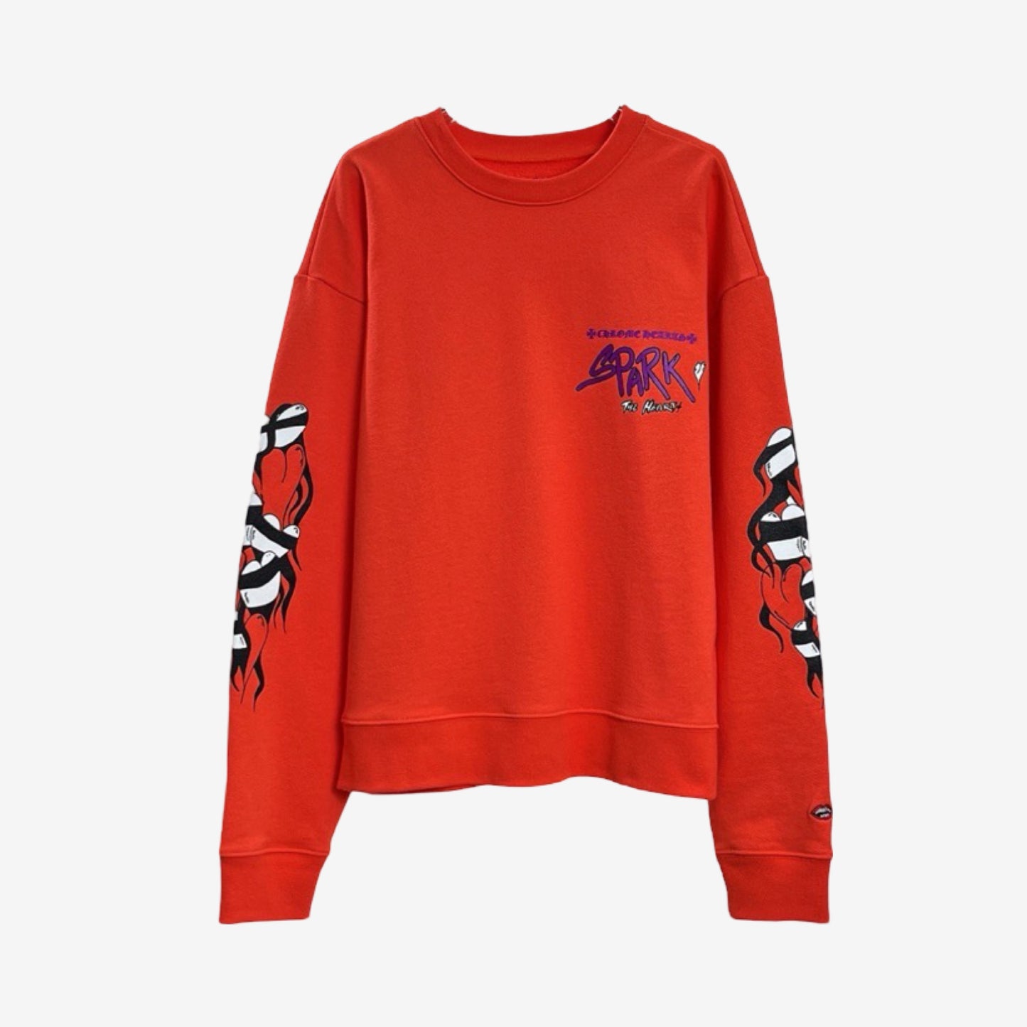 Chrome Hearts Mattyboy Sadistic Lipstick Orange Sweatshirt