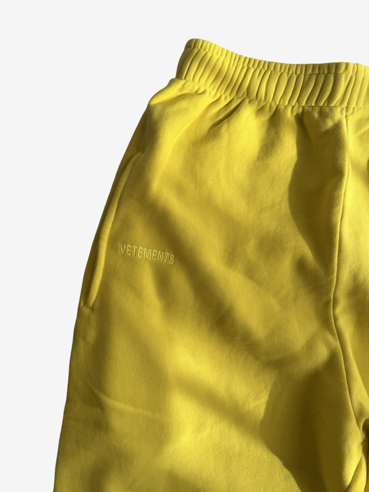 Vetements „Dont Tread on Me“ Yellow Sweatpants