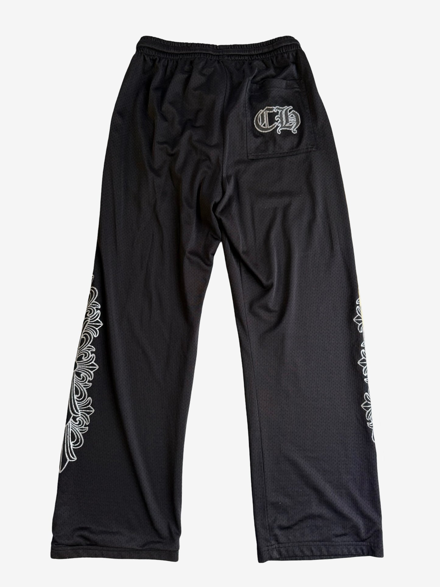 Chrome Hearts Black Warm Up Mesh Sweatpants