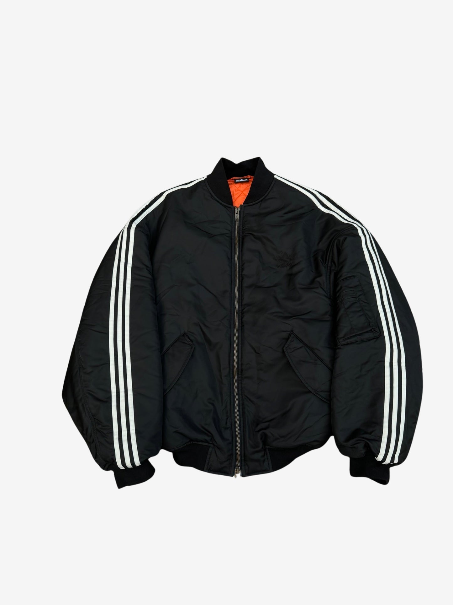 Balenciga Adidas Black Oversized Bomber