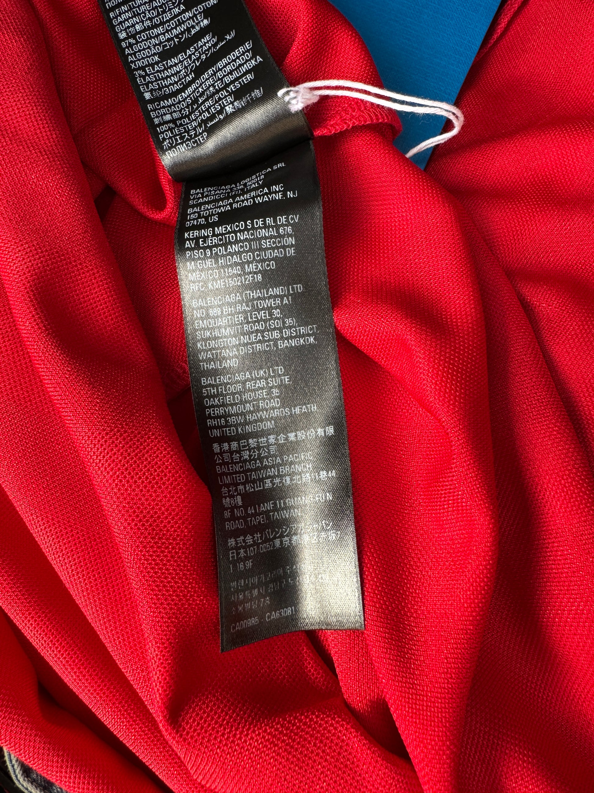 Balenciaga Adidas Red Soccer Jersey