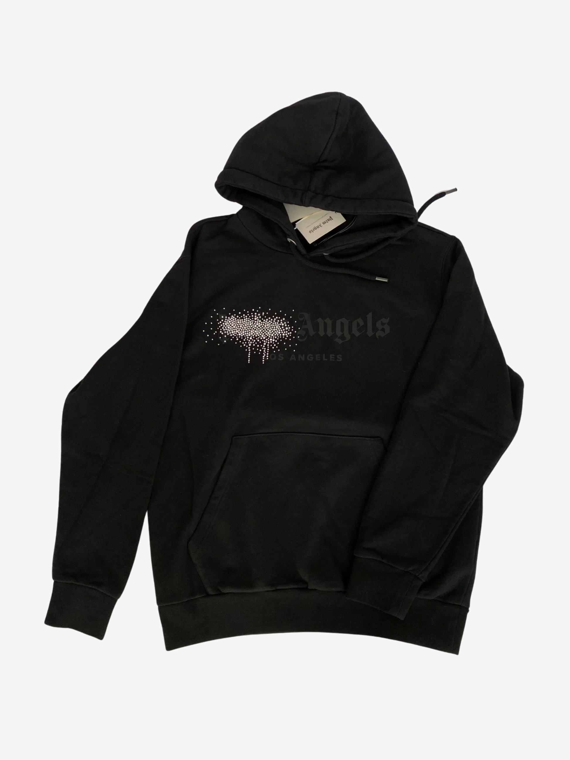 Palm Angels Crystal Logo Hoodie