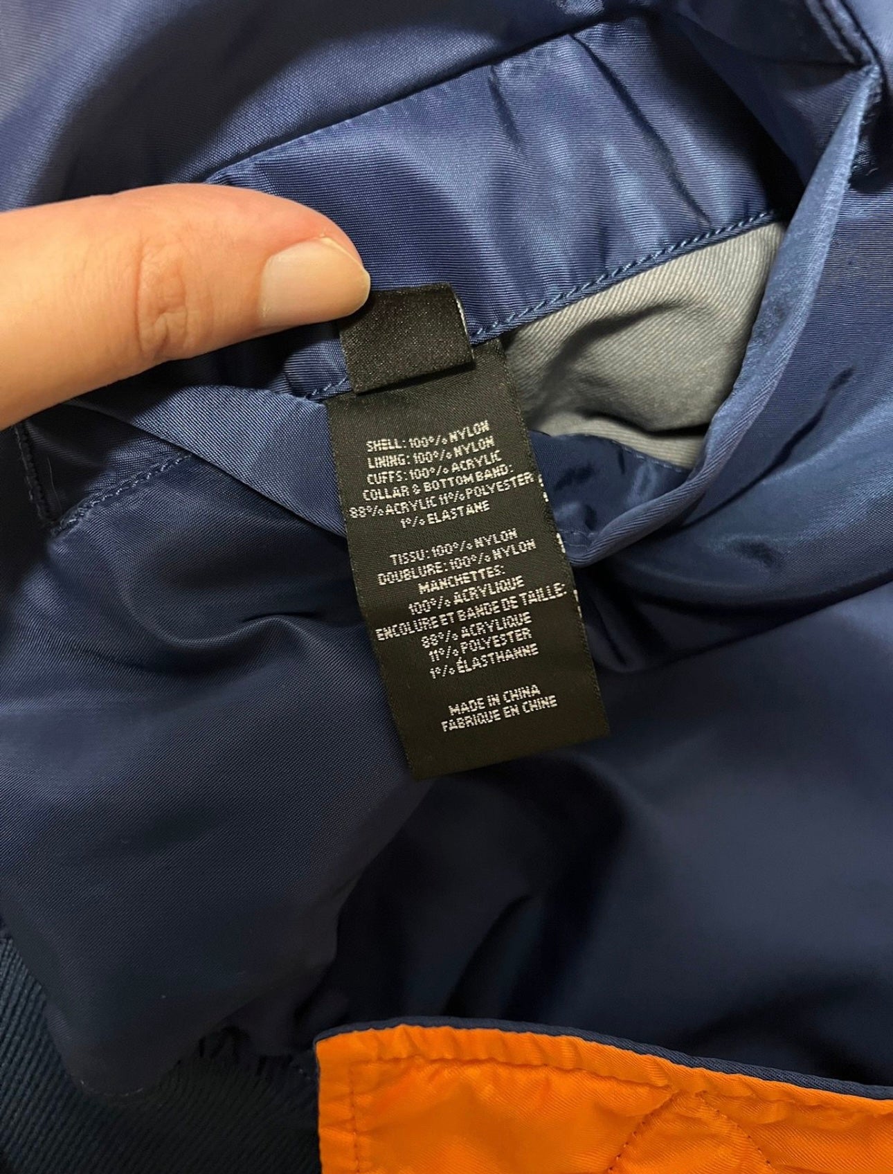 Vetements x Alpha Industrie Reversible Blue Fist Bomber