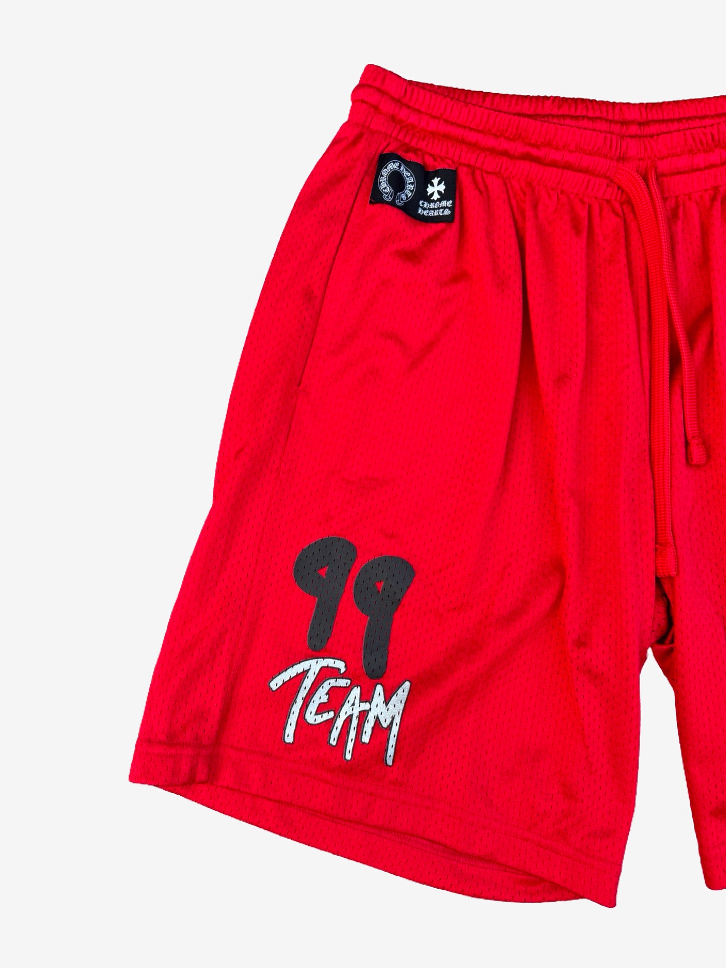 Chrome Hearts Red Team CNY Exclusive Mesh Shorts