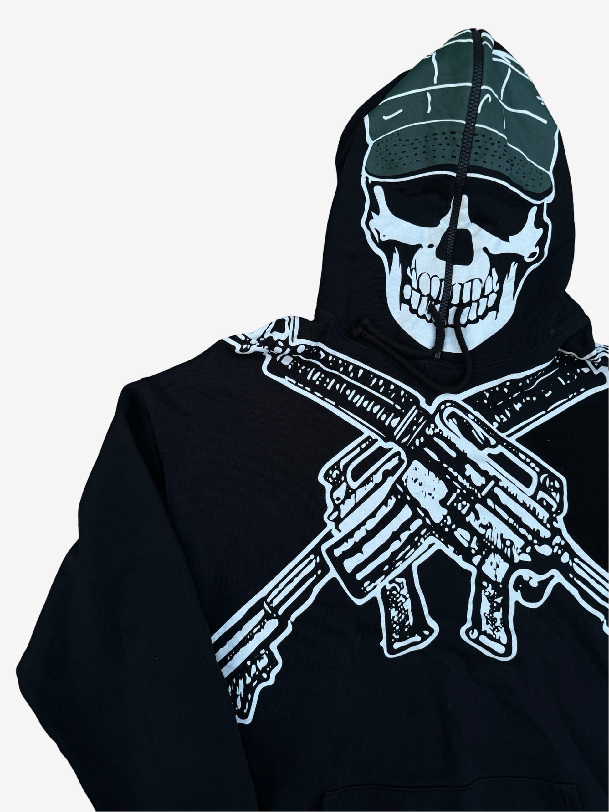 Vetements SS19 Marine Skull Gimp Hoodie