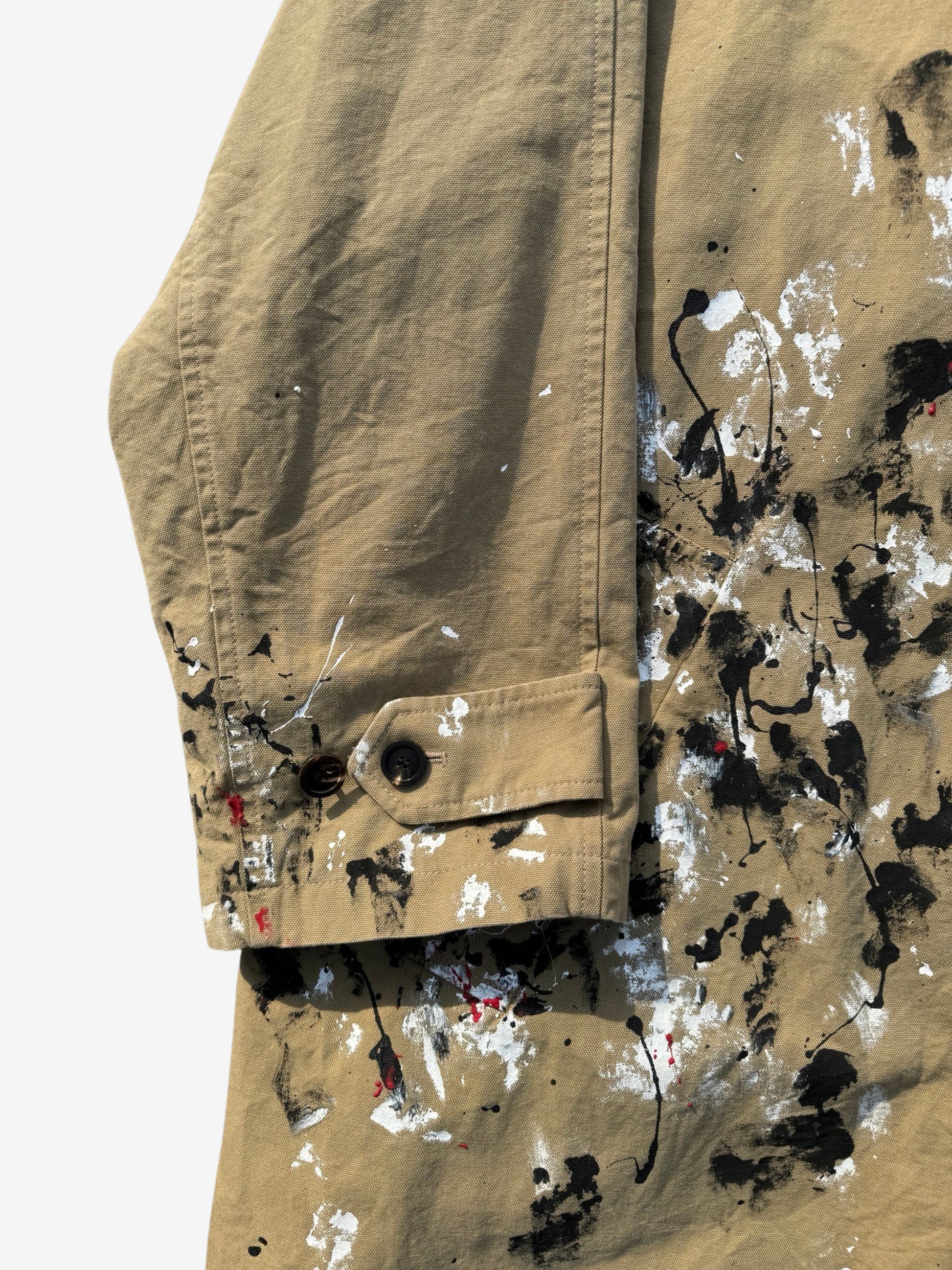 Balenciaga SS22 Lost Tape Splatter Detailed Carcoat