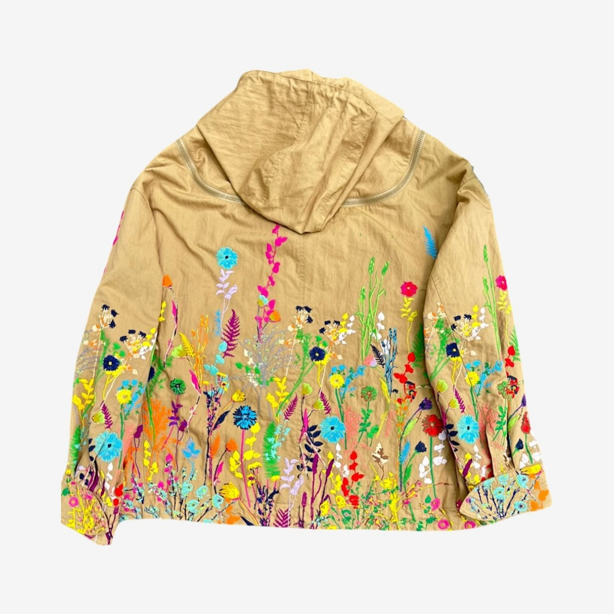 Louis Vuitton SS20 Floral Embroidered Bee Keeper Jacket