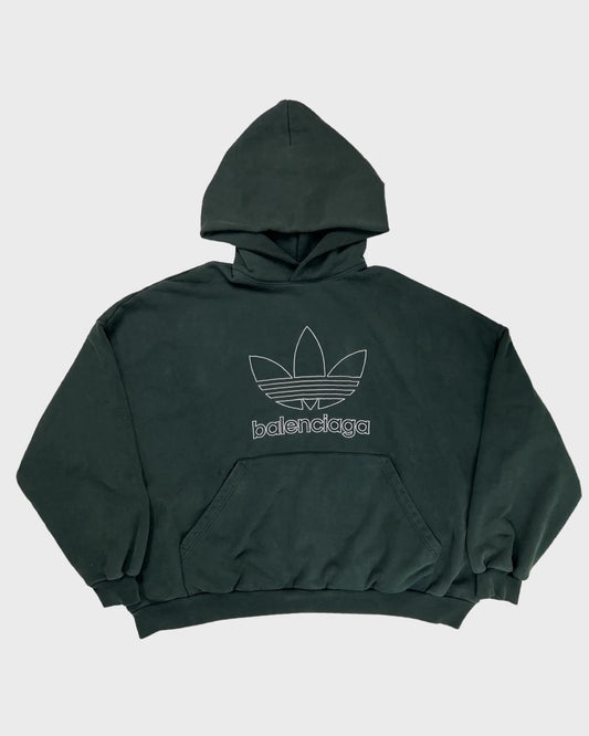 Balenciaga Adidas Oversized Hoodie Forest Green Sz.3